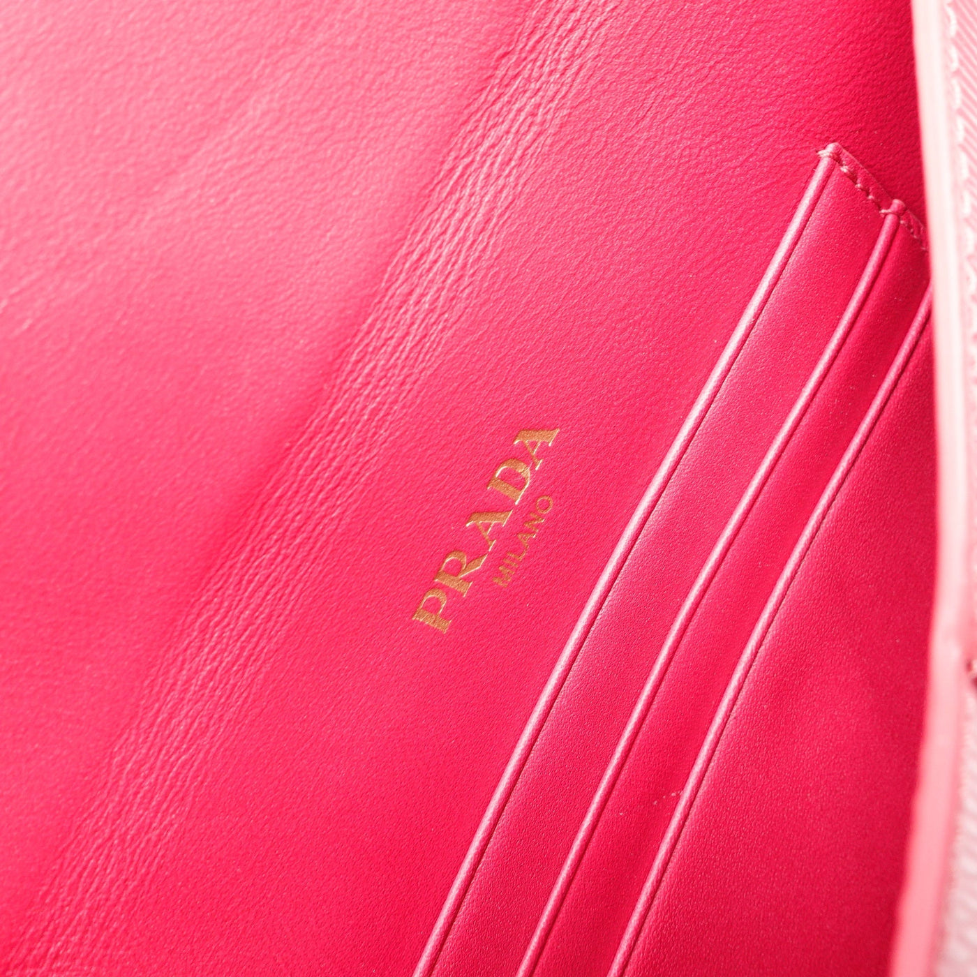 Pink Vitello Move Leather Clutch Bag