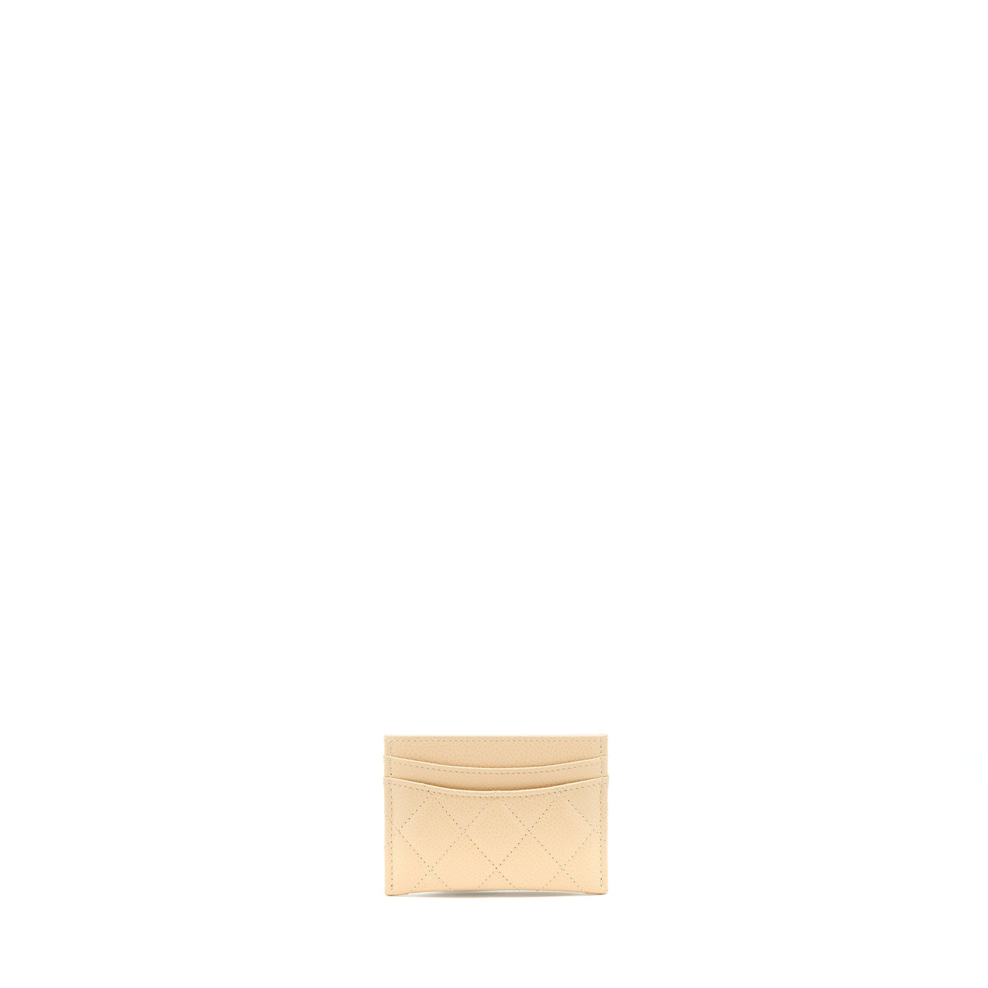 Chanel Card Holder Caviar beige GHW | Studio Nafay