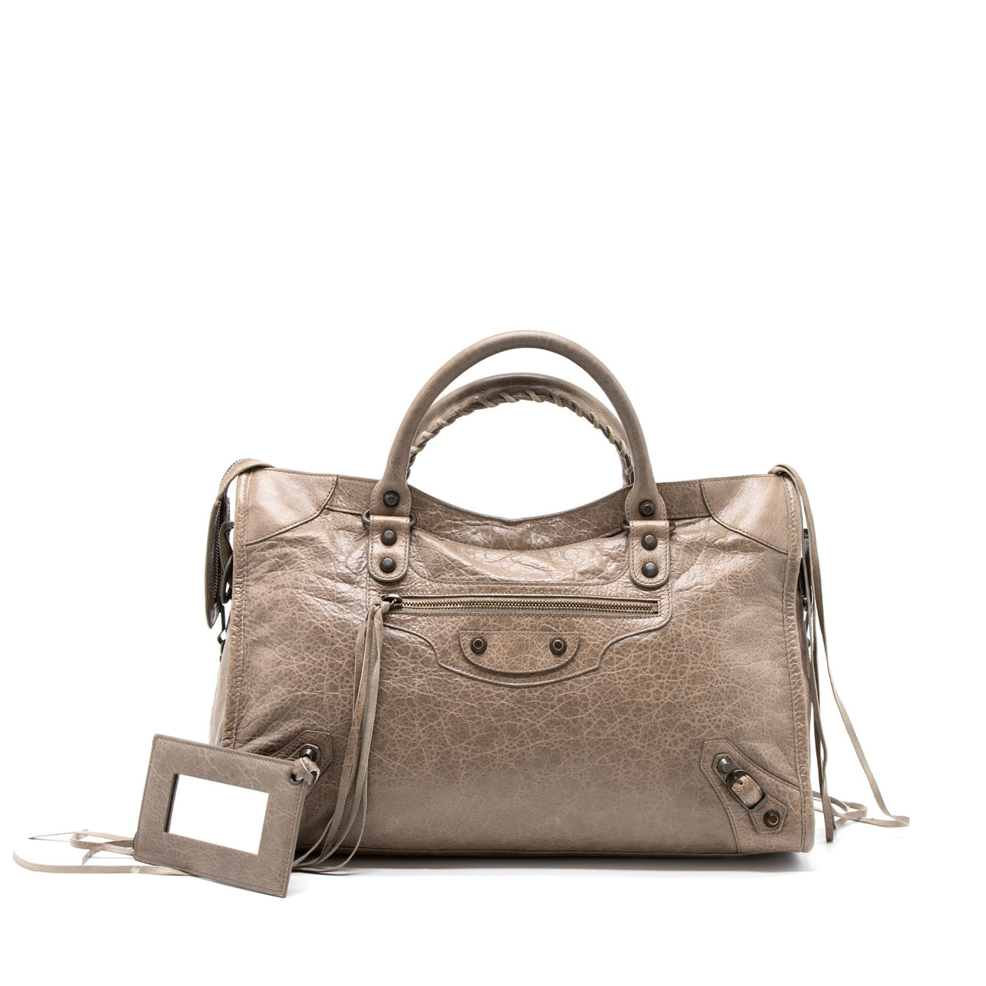 Balenciaga Classic City Bag Light Brown Ruthenium Hardware | Studio Nafay