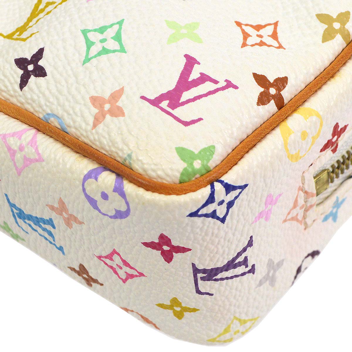 Louis Vuitton Monogram Multicolor Trousse Wapity Pouch Bag in White / Multicolor