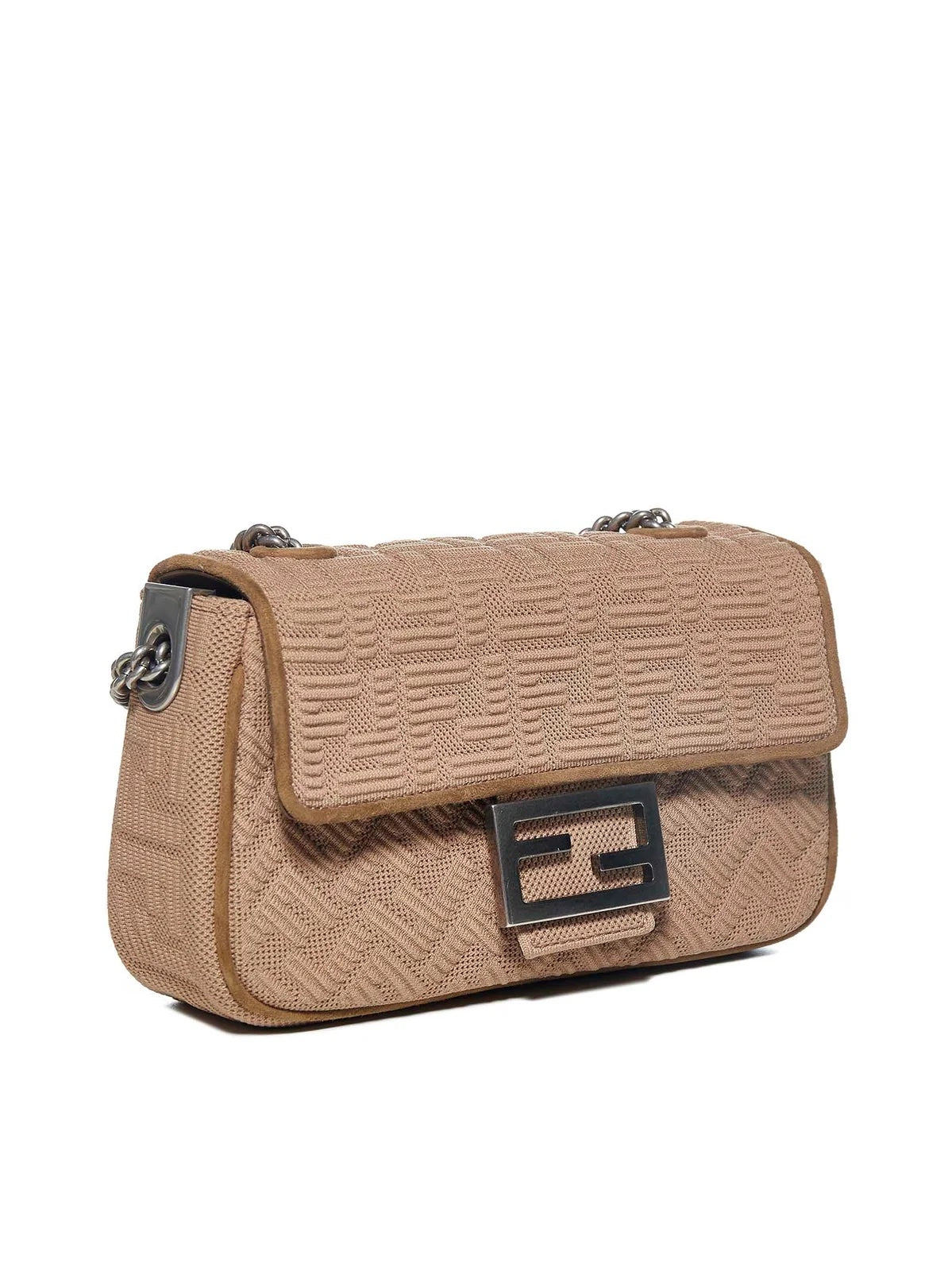 FENDI MIDI KNIT FF CHAIN BAGUETTE MEDIUM BAG - Product Image 2