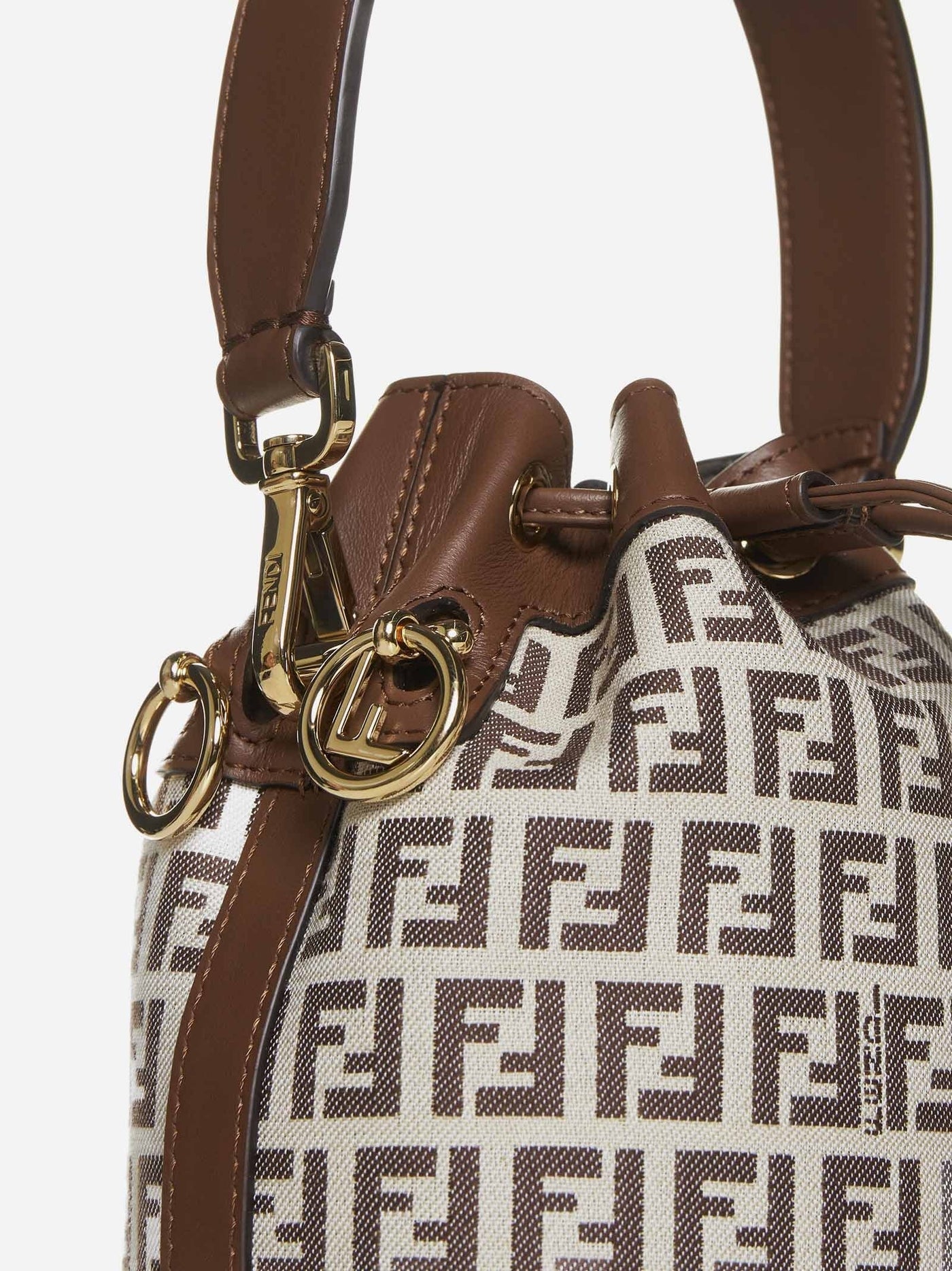 FENDI FF MINI MON TRÉSOR BUCKET BAG WITH SHOULDER STRAP - Product Image 4
