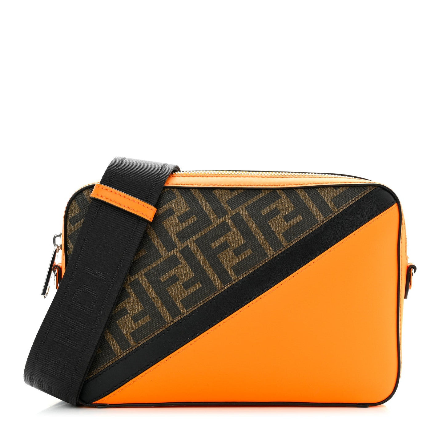 FENDI VITELLO LIBERTY CENTURY FF LOGO CAMERA BAG | Studio Nafay