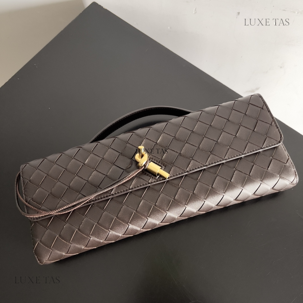 Fondant Long Clutch Andiamo With Handle Designer Clutch for Women - Product Image 7