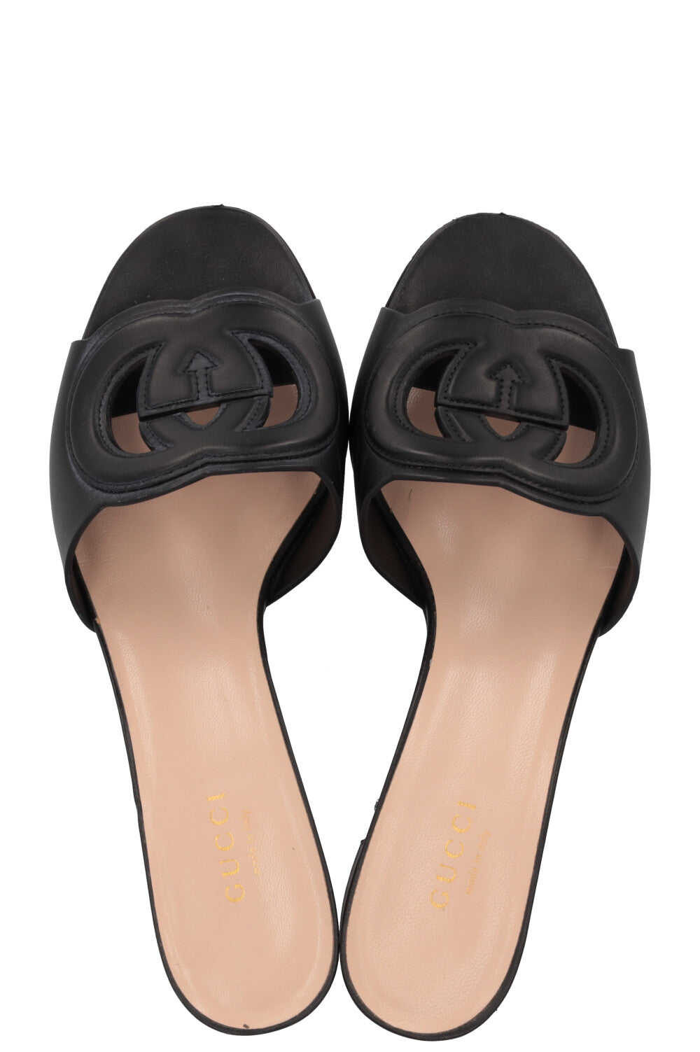 GUCCI GG Interlocking Mules Black - Product Image 2
