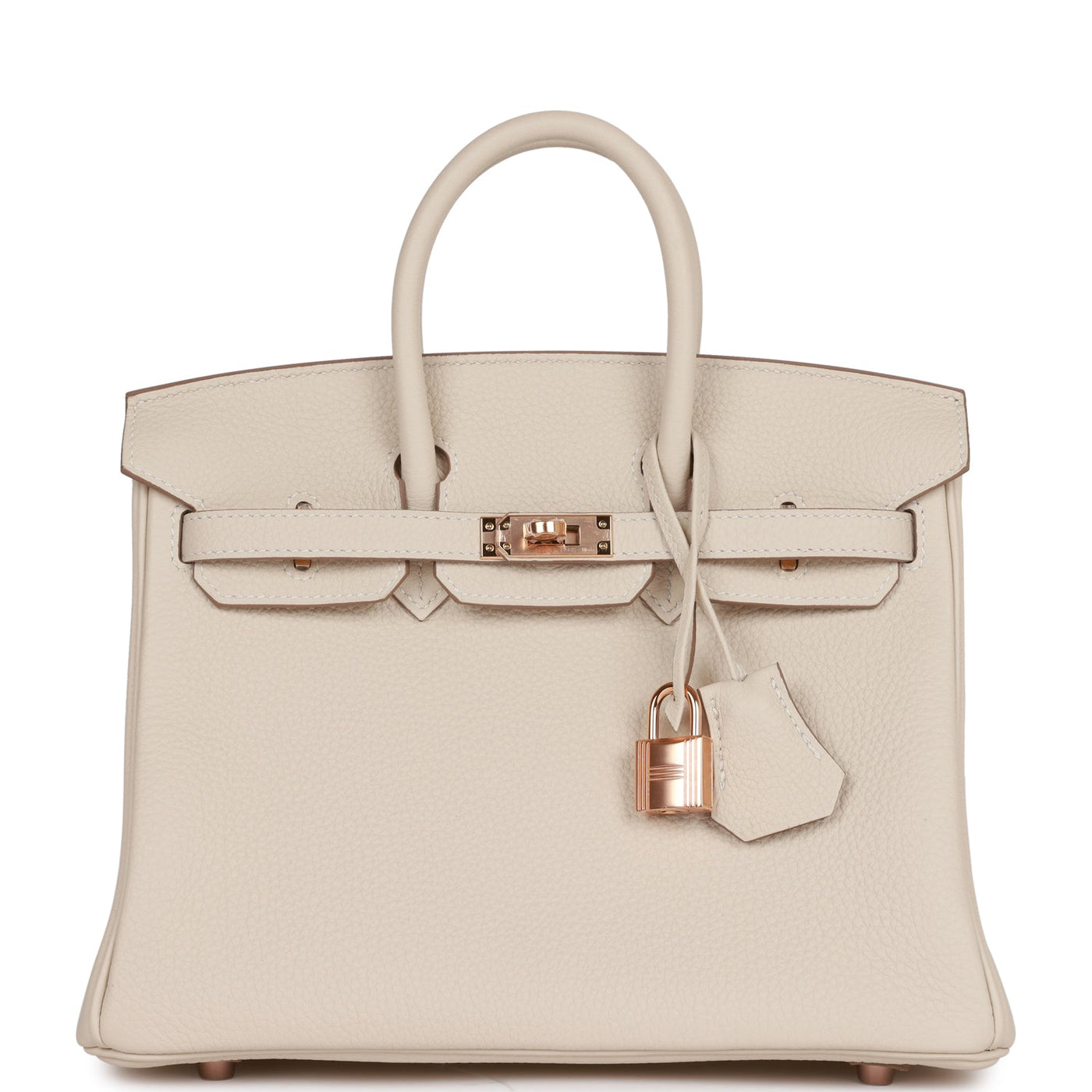 Hermes Birkin 25 Craie Togo Rose Gold Hardware - Product Image 2