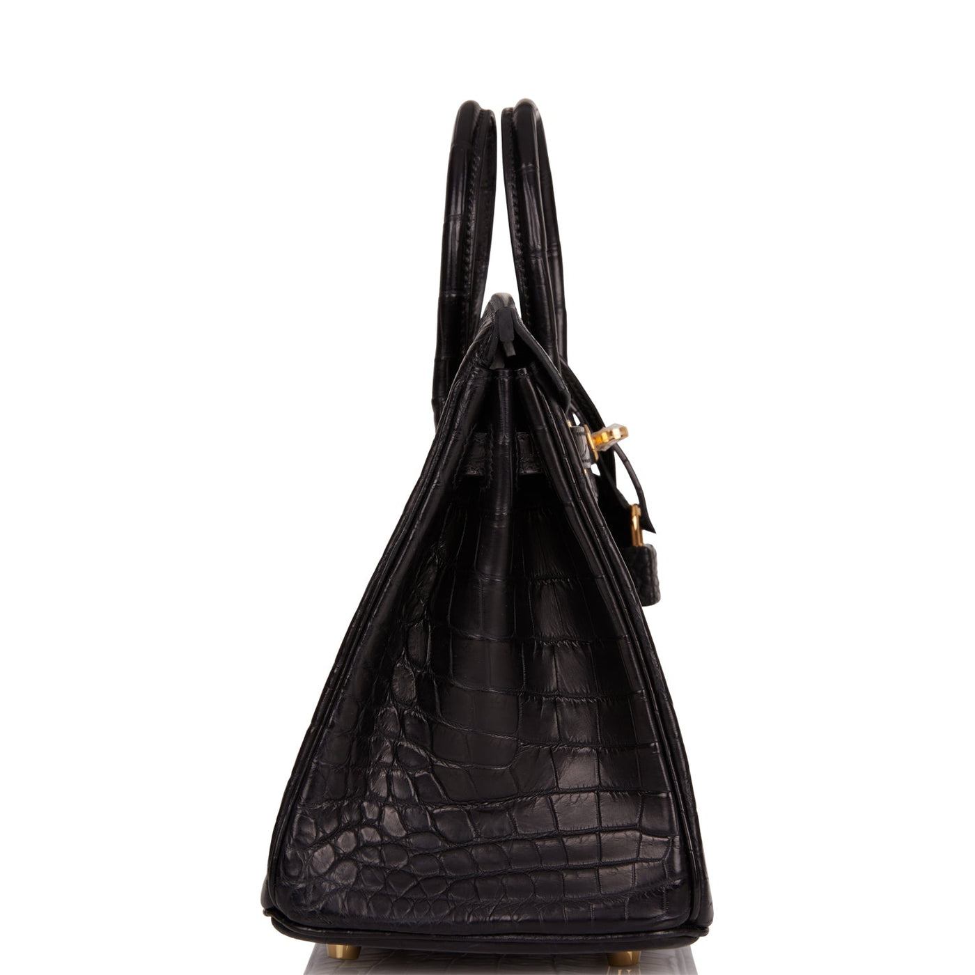 Hermes Birkin 25 Black Matte Niloticus Crocodile Gold Hardware - Product Image 3