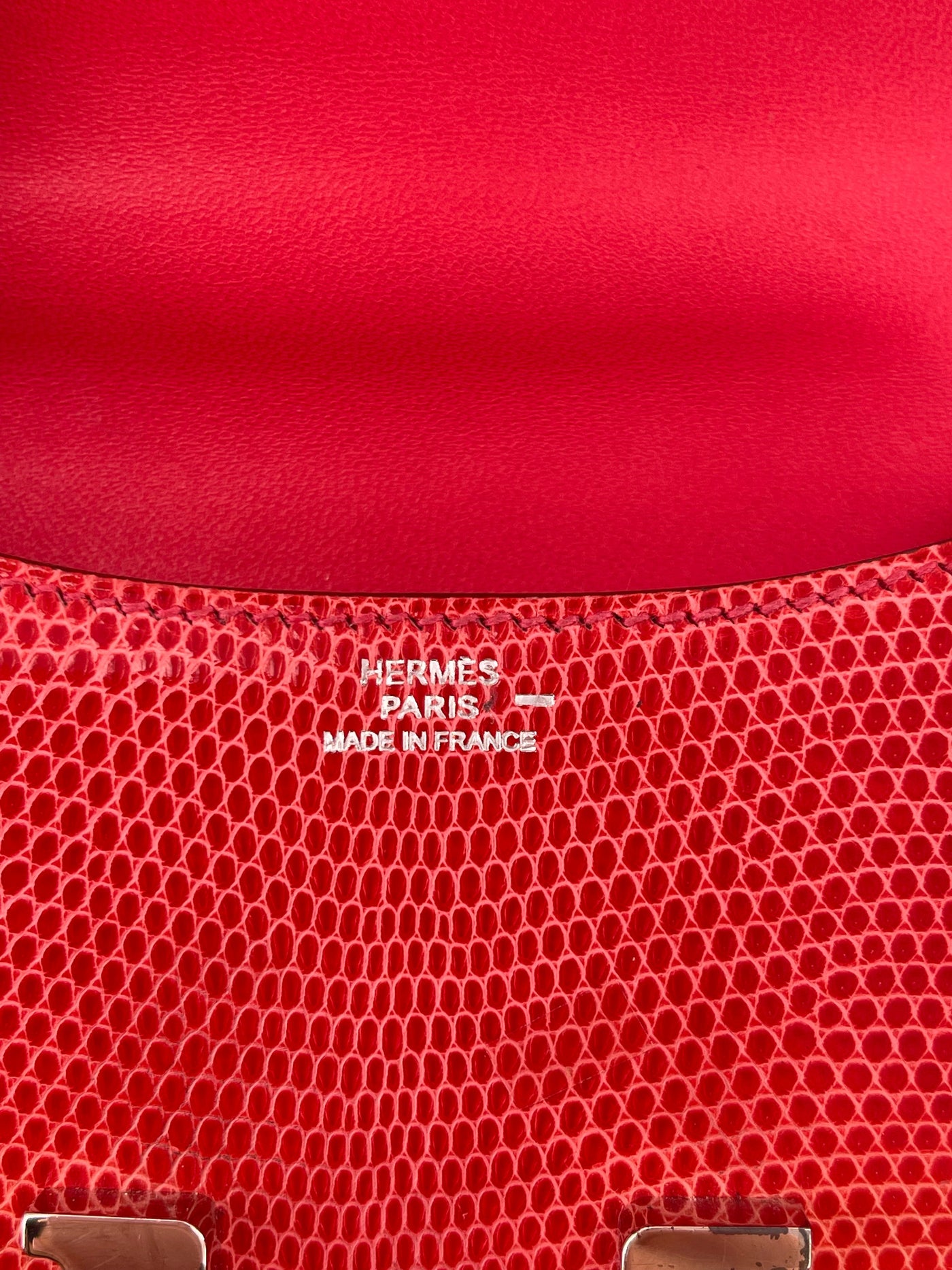 *RARE* Hermes Constance II Micro Bag in Rouge Lizard with Palladium Hardware - Product Image 18