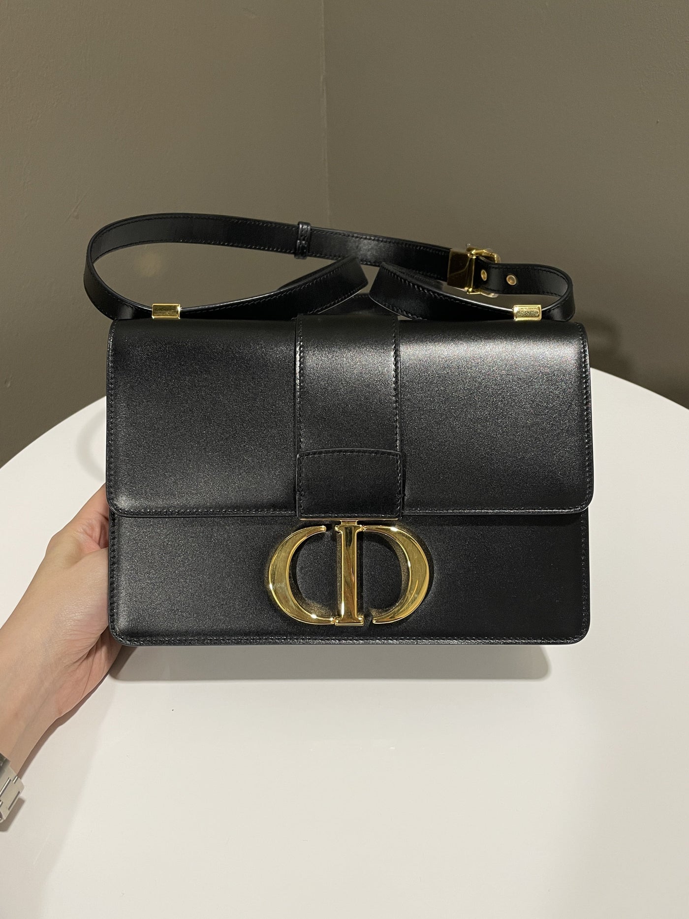 Dior Montaigne 30 Black Calfskin | Studio Nafay