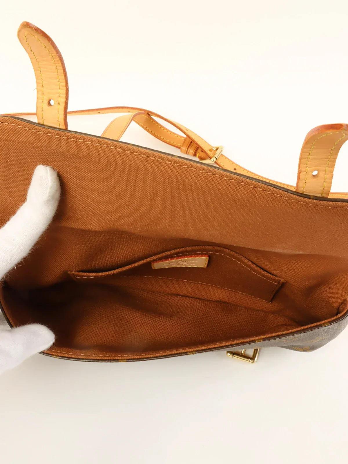 LOUIS VUITTON Made Canvas Monogram Pochette Marelle Brown in Brown
