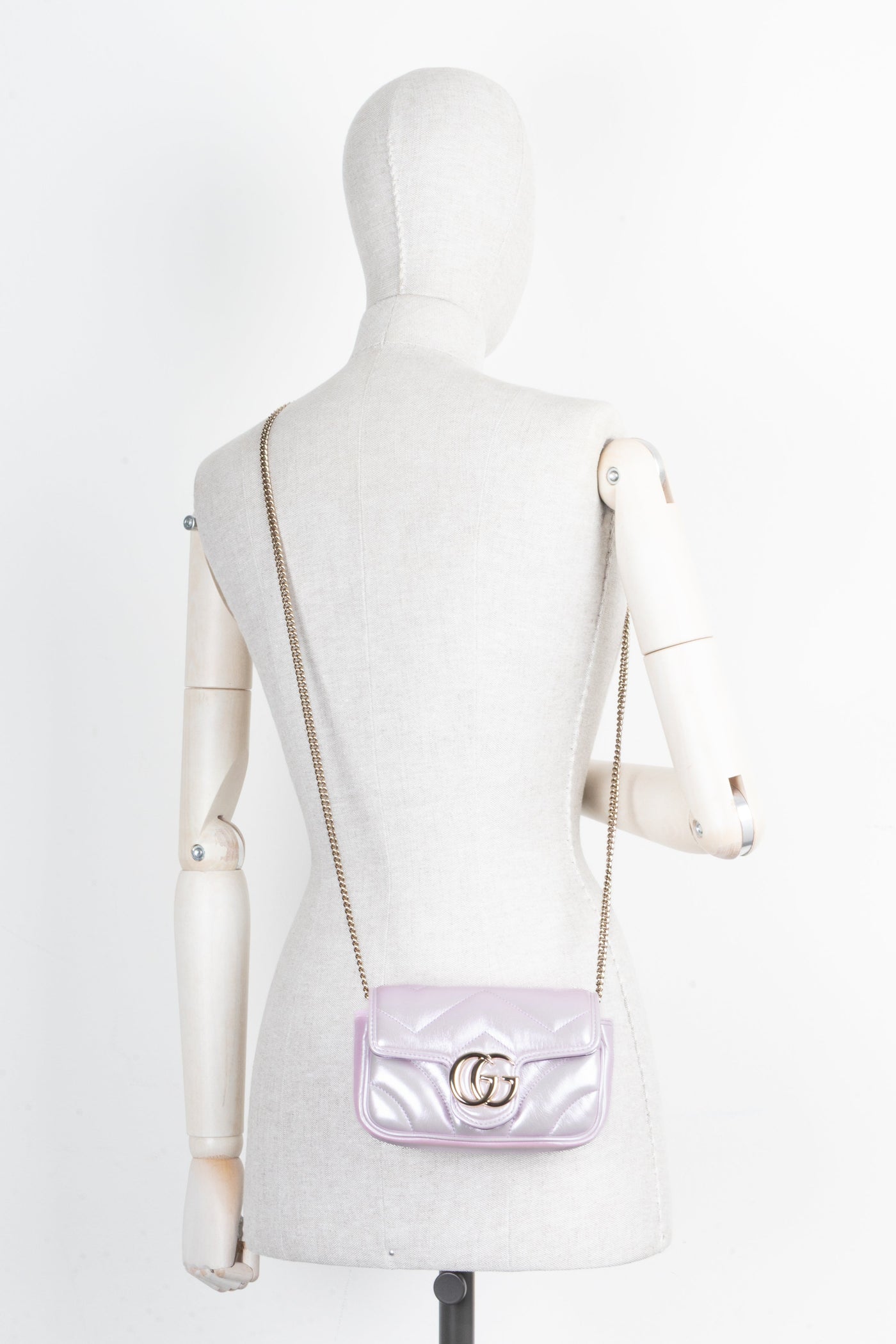GUCCI Iridescent Mini Marmont Rose - Product Image 2