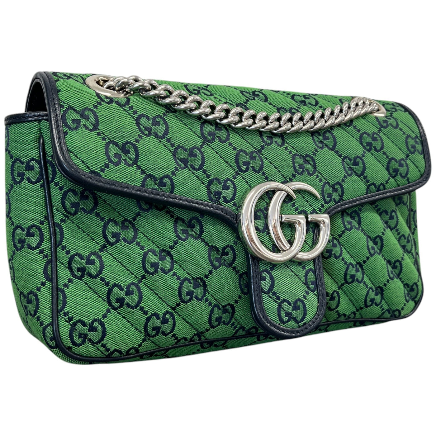 Women's Gg Supreme Marmont Handbag Green - Product Image 4