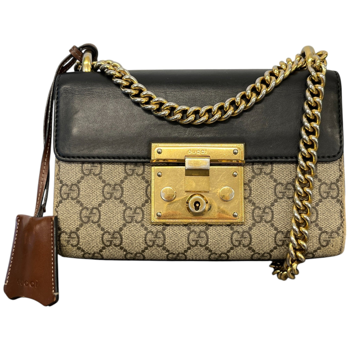 Women's Small Padlock Bag Beige - Product Image 2