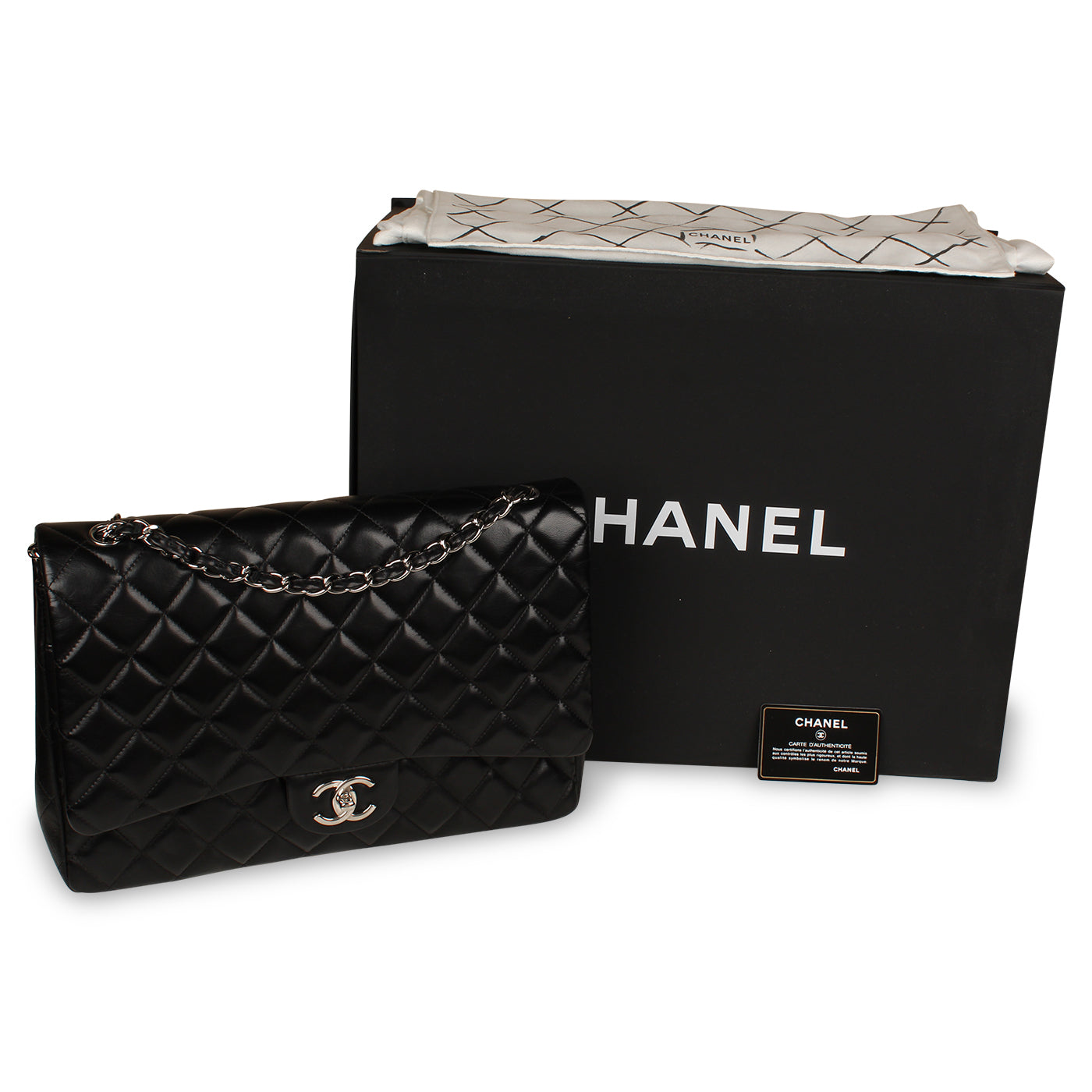 Classic Flap Bag - Black Maxi - Product Image 9