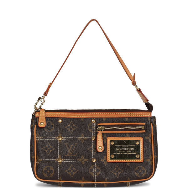 Louis Vuitton Monogram Rivet Pochette Accessoires Handbag in Brown