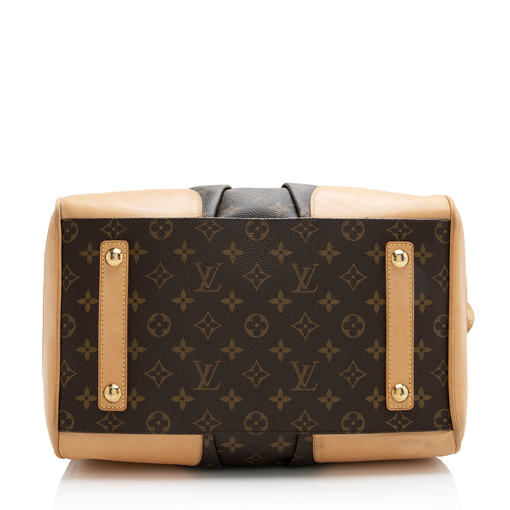 Louis Vuitton Limited Edition Monogram Canvas Stephen Satchel (SHF-22078)