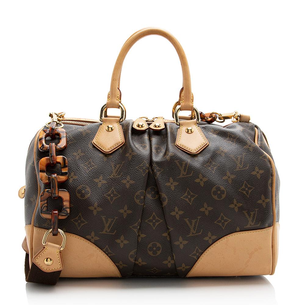 Louis Vuitton Limited Edition Monogram Canvas Stephen Satchel (SHF-22078)
