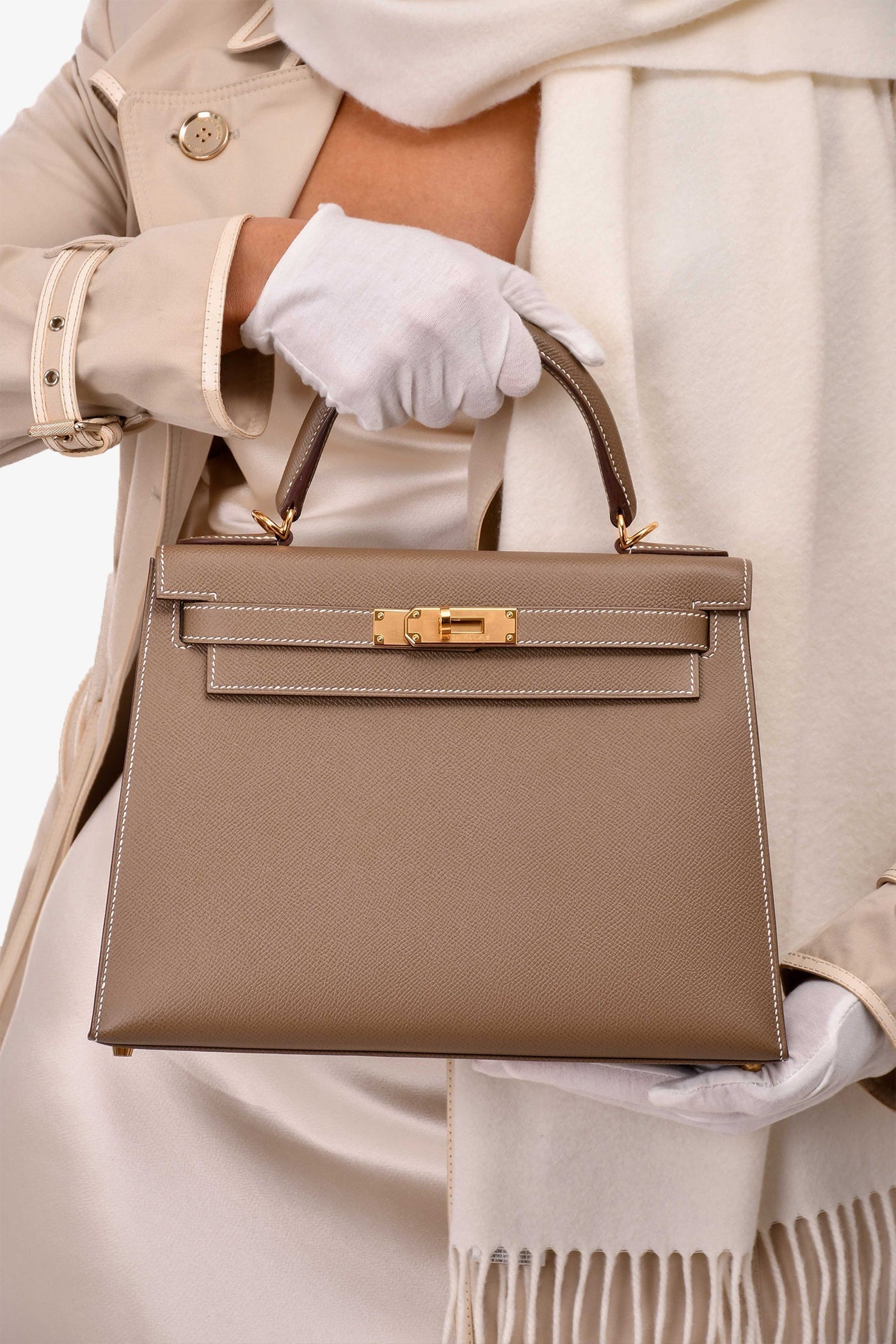Hermès Etoupe Epsom Leather Kelly 28 - Product Image 2