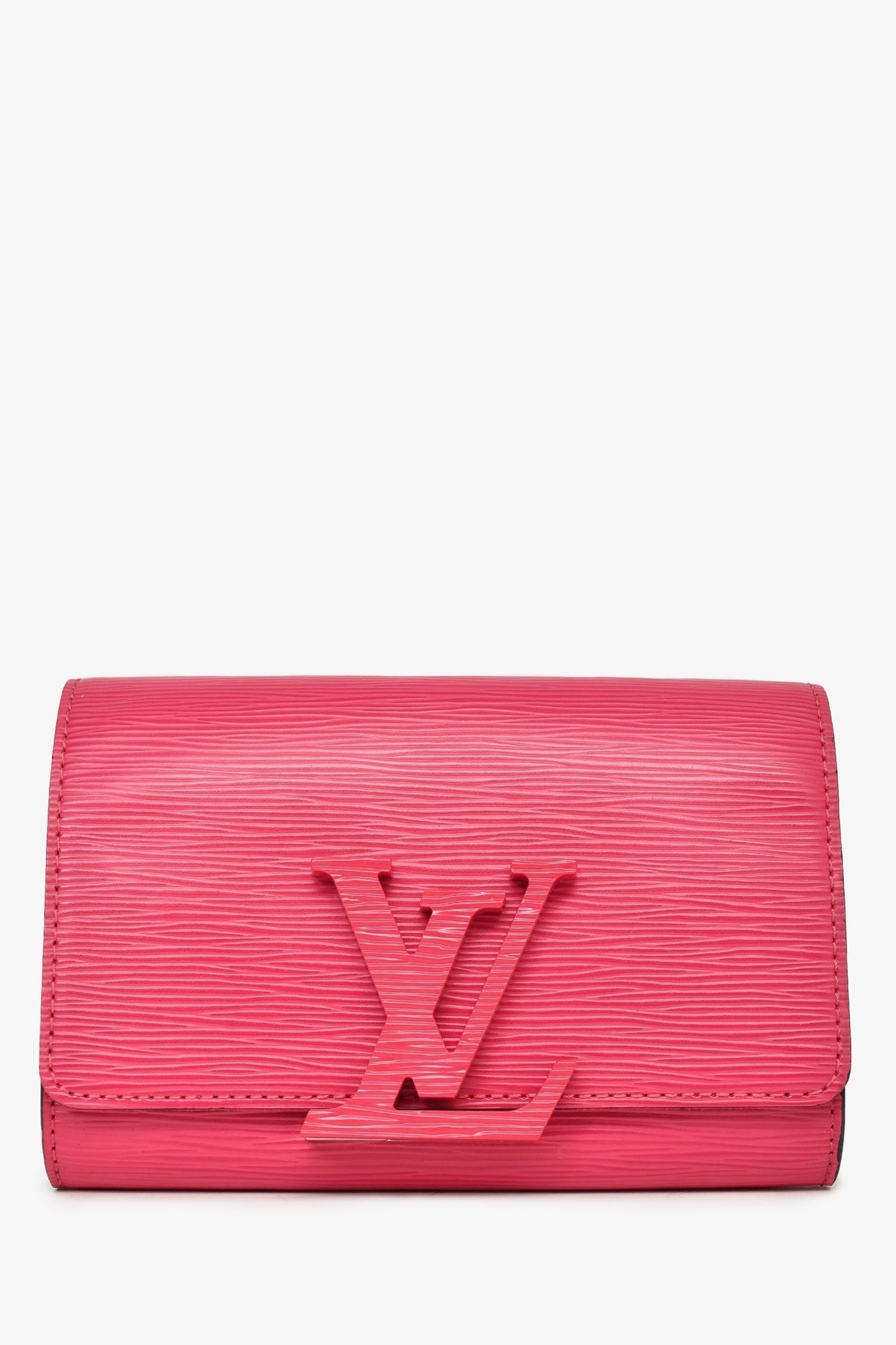 Louis Vuitton Fuchsia Epi Leather Louise Clutch With Strap | Studio Nafay