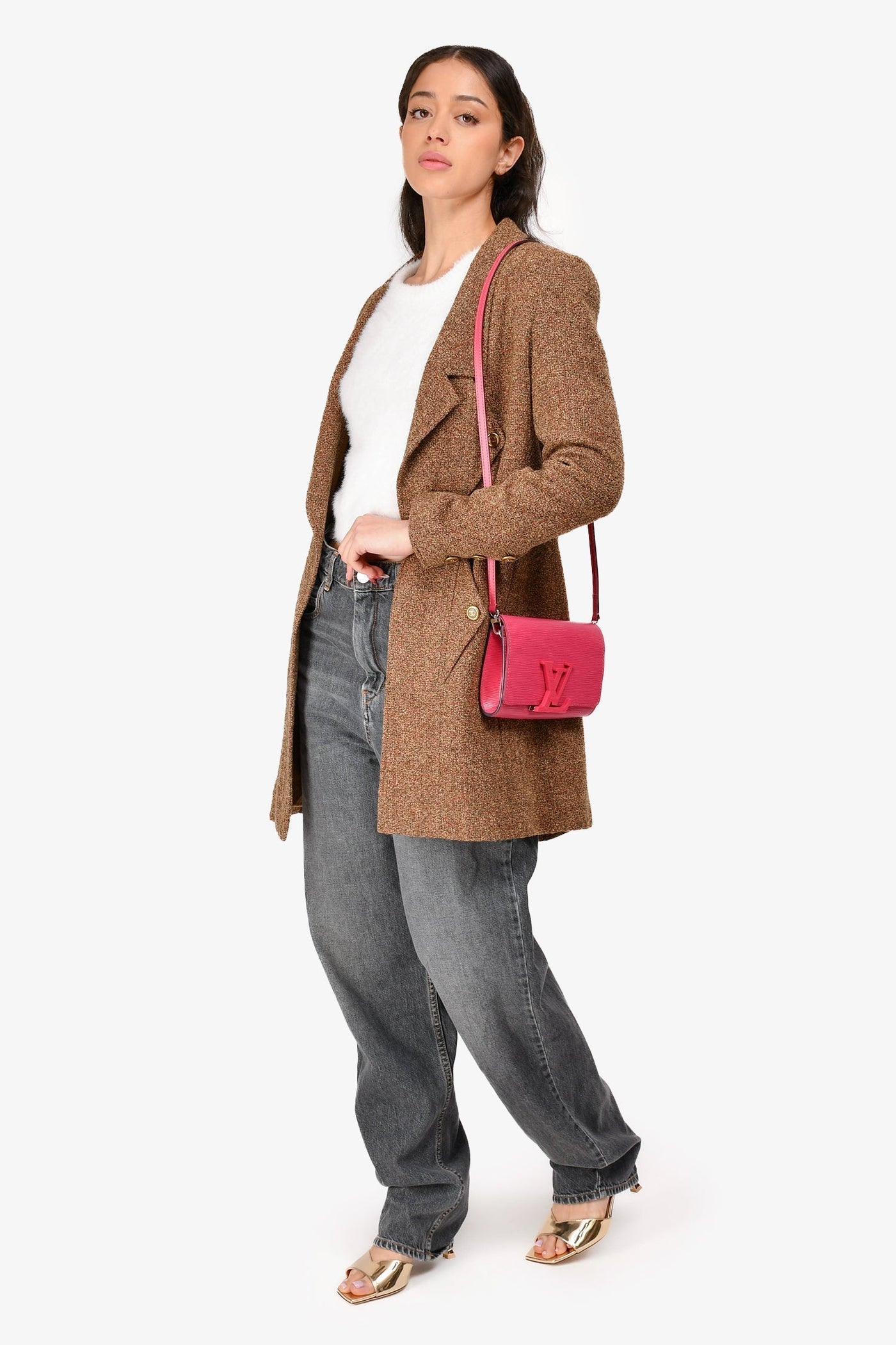 Louis Vuitton Fuchsia Epi Leather Louise Clutch With Strap - Product Image 2