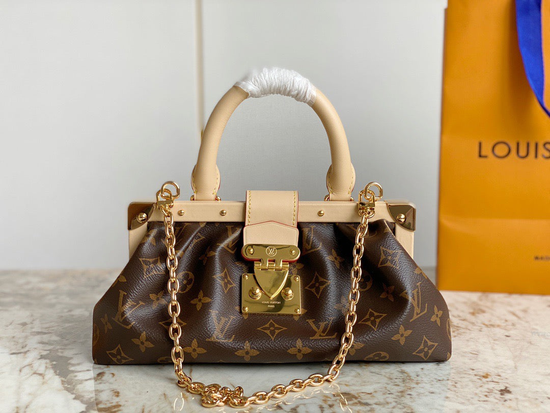 Monogram Clutch Leather Handbag for Women - Product Image 2