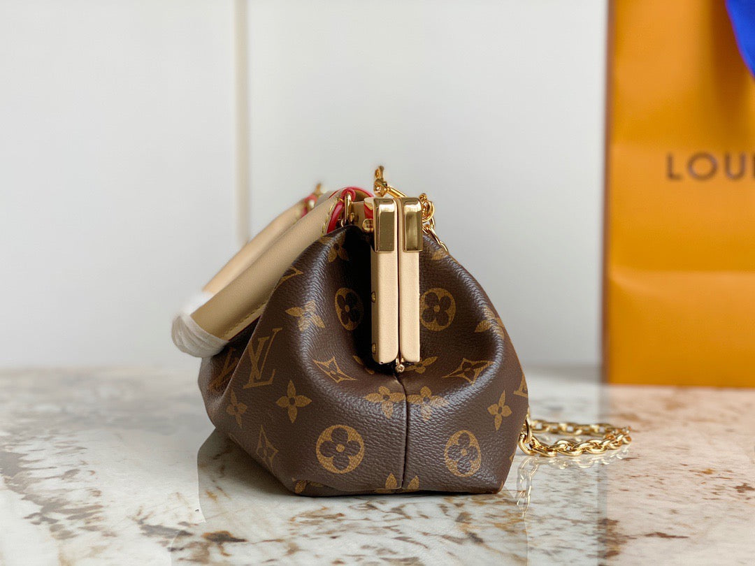 Monogram Clutch Leather Handbag for Women - Product Image 5