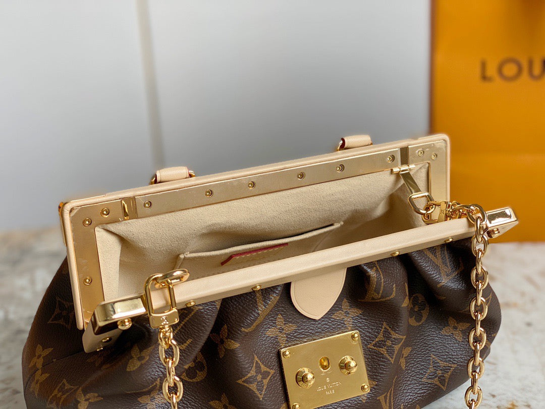 Monogram Clutch Leather Handbag for Women - Product Image 8