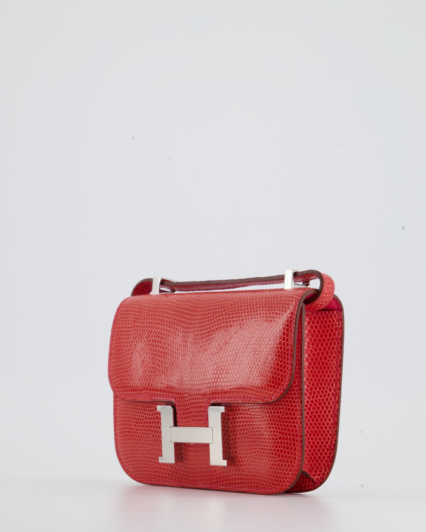 *RARE* Hermes Constance II Micro Bag in Rouge Lizard with Palladium Hardware - Product Image 7