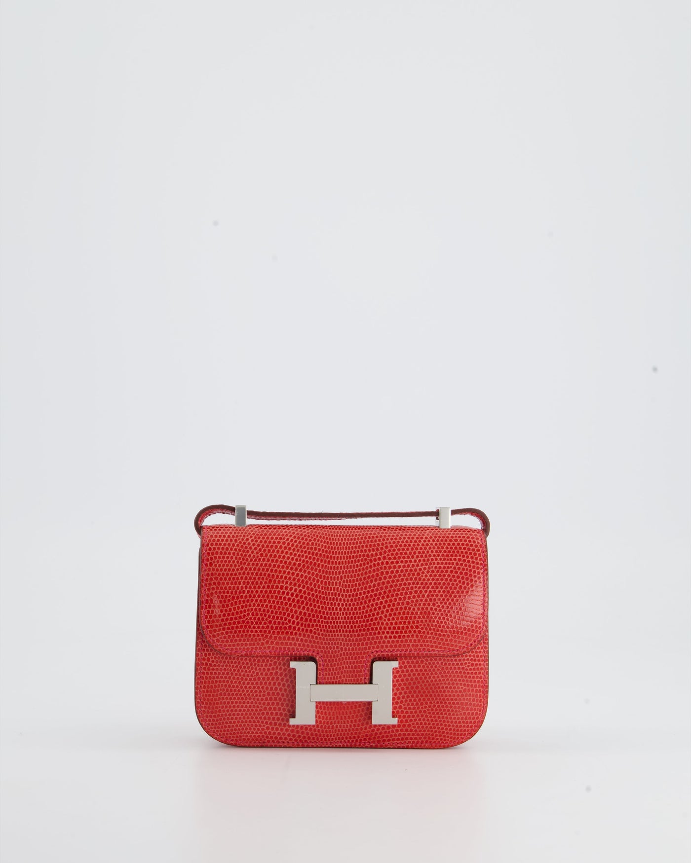 *RARE* Hermes Constance II Micro Bag in Rouge Lizard with Palladium Hardware | Studio Nafay