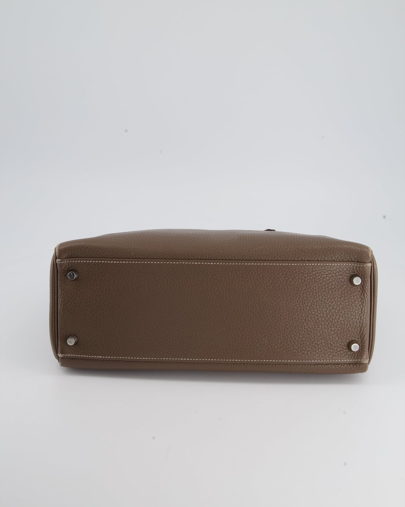 Hermes Kelly 32 Retourne Bag in Etoupe Clemence Leather with Palladium Hardware - Product Image 15