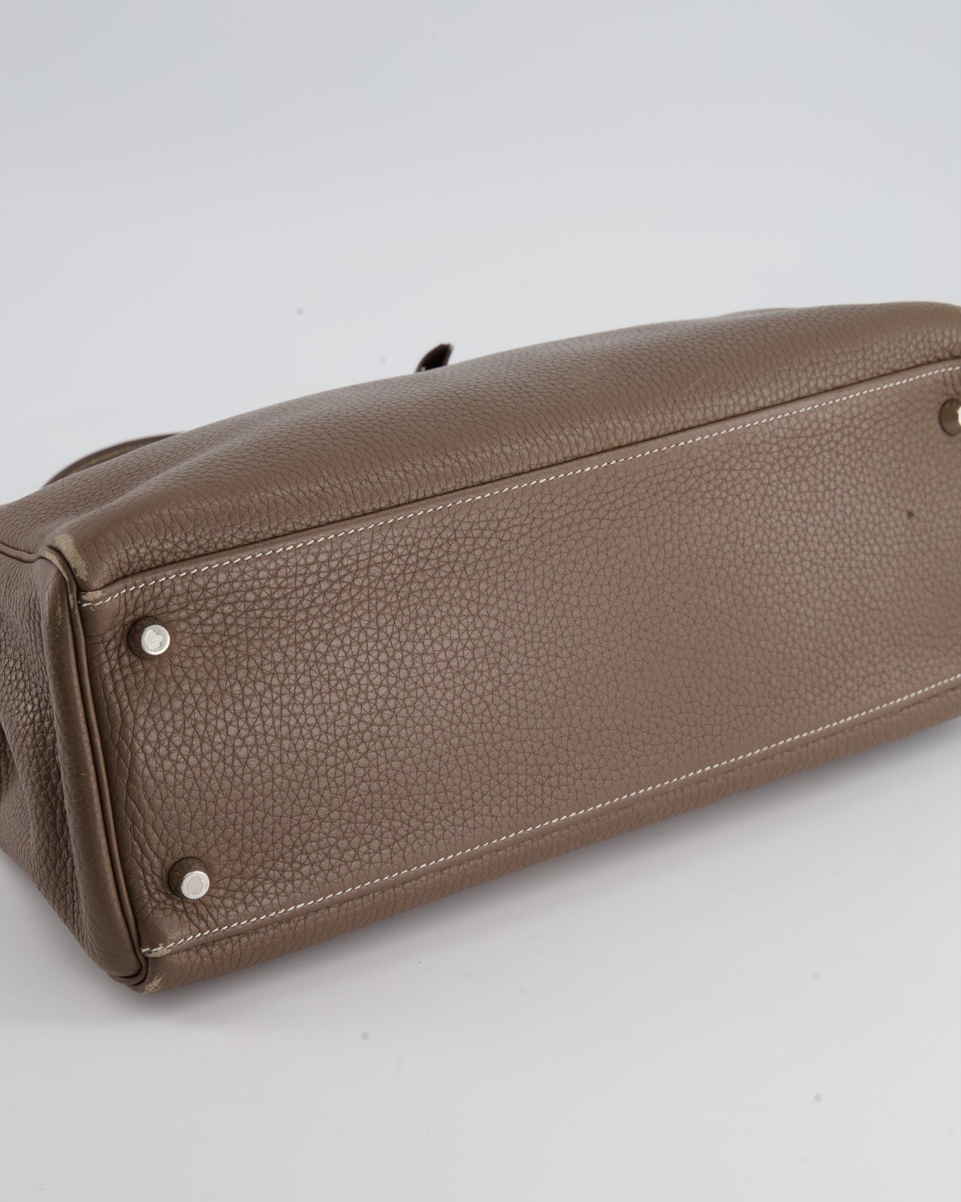Hermes Kelly 32 Retourne Bag in Etoupe Clemence Leather with Palladium Hardware - Product Image 13