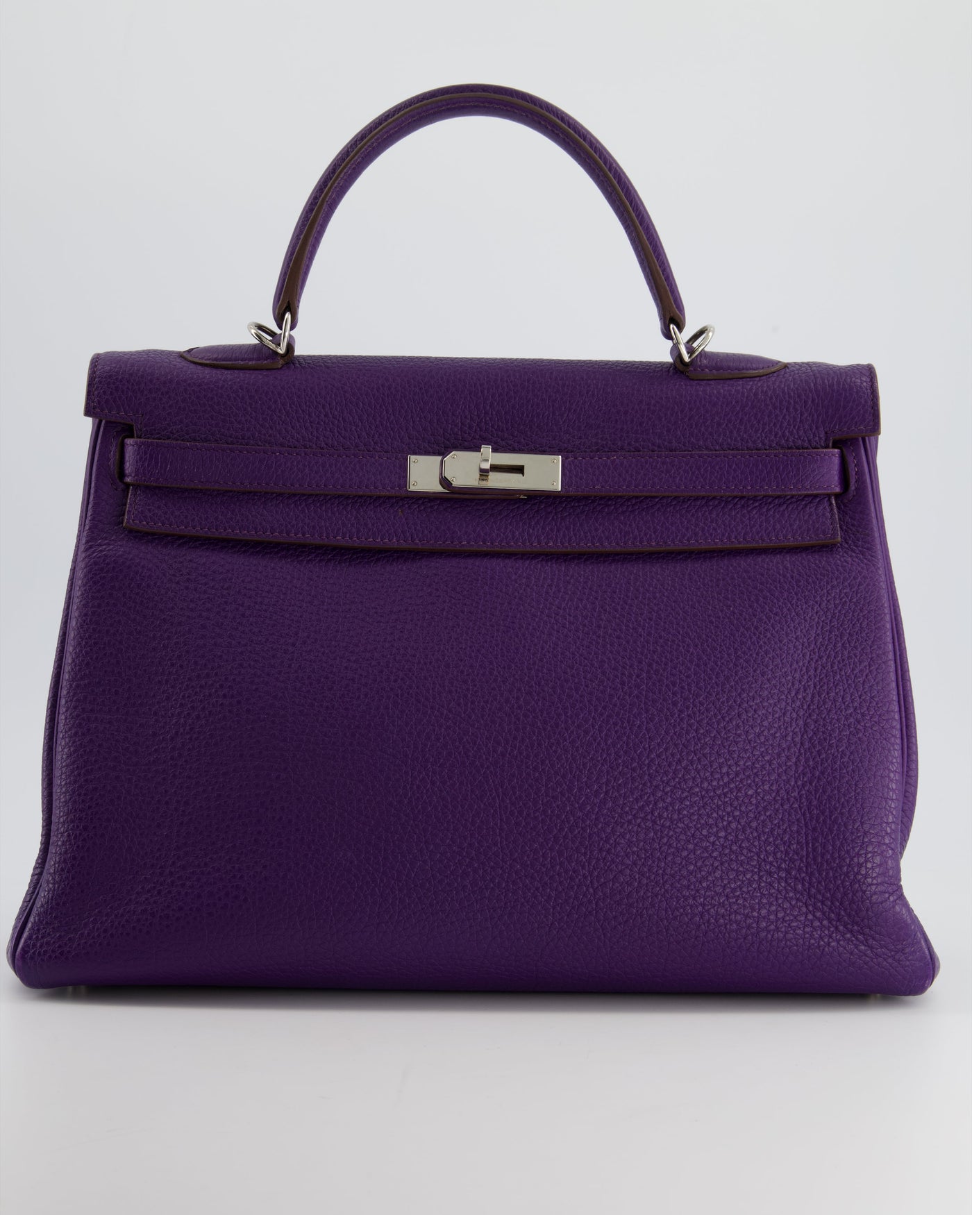 Hermes Kelly 35 Retourne Bag in Iris Togo Leather with Palladium Hardware - Product Image 5