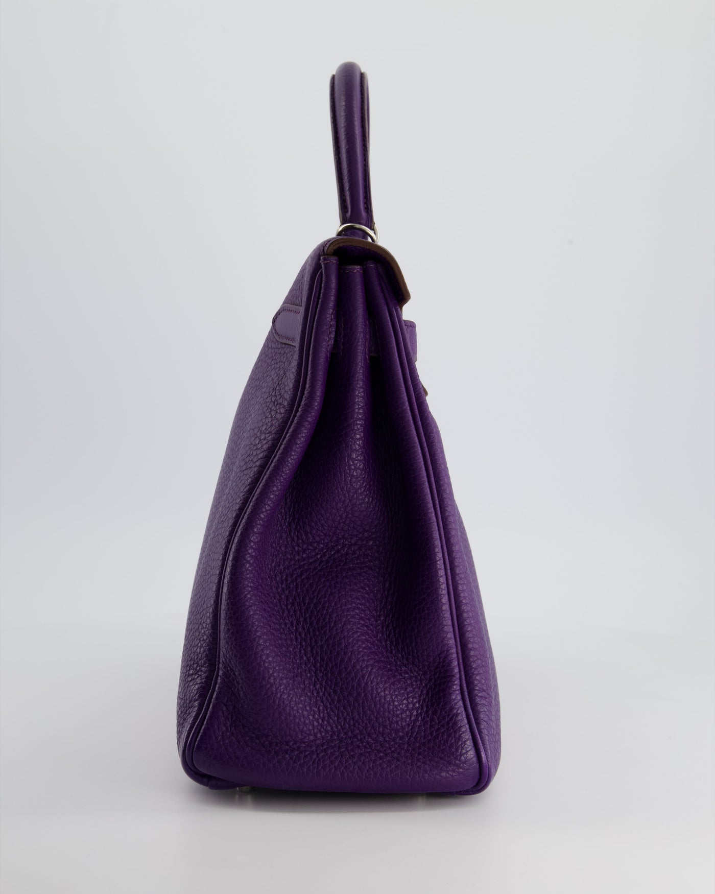Hermes Kelly 35 Retourne Bag in Iris Togo Leather with Palladium Hardware - Product Image 12