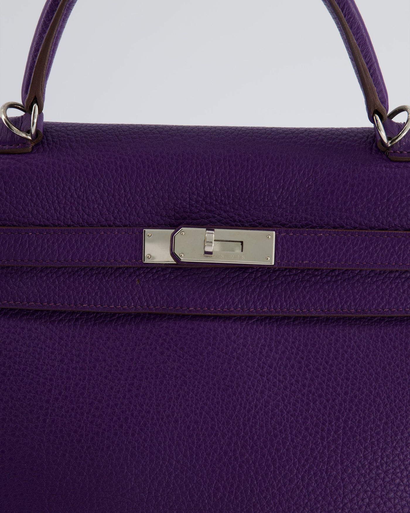 Hermes Kelly 35 Retourne Bag in Iris Togo Leather with Palladium Hardware - Product Image 16