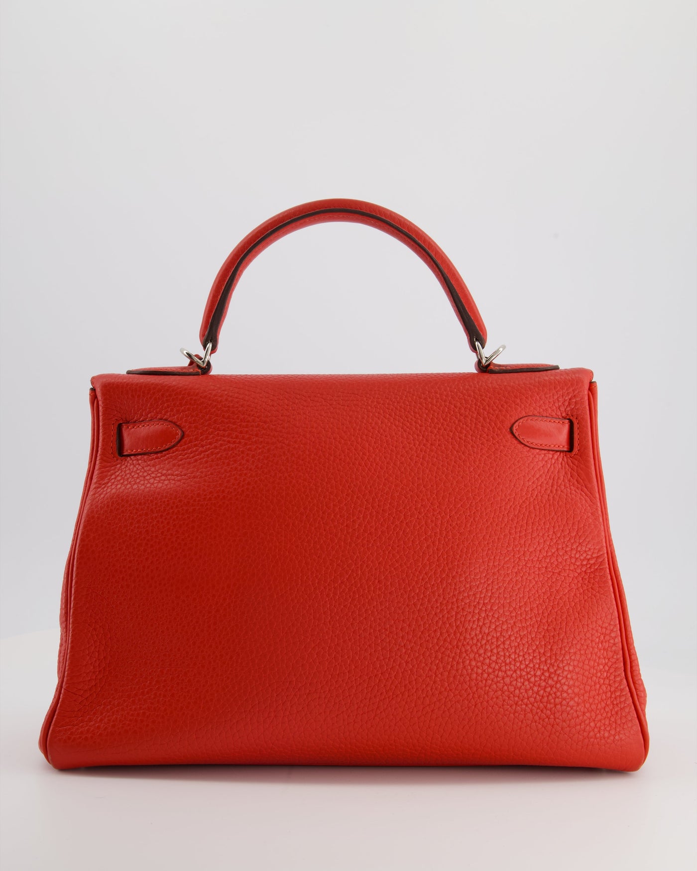 Hermes Kelly 32 Retourne Bag in Geranium Togo Leather and Palladium Hardware - Product Image 6