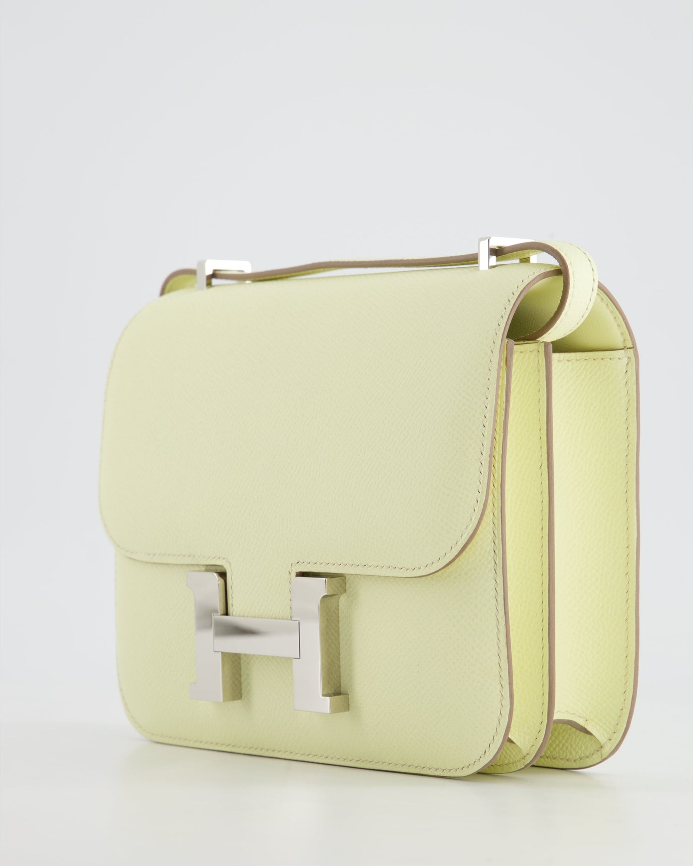 *NEW COLOUR* Hermes Constance III 18 Miroir Bag in Jaune Milton Epsom Leather with Palladium Hardware - Product Image 12