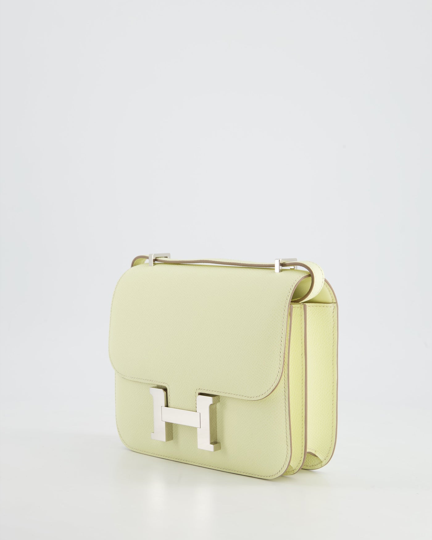 *NEW COLOUR* Hermes Constance III 18 Miroir Bag in Jaune Milton Epsom Leather with Palladium Hardware - Product Image 10