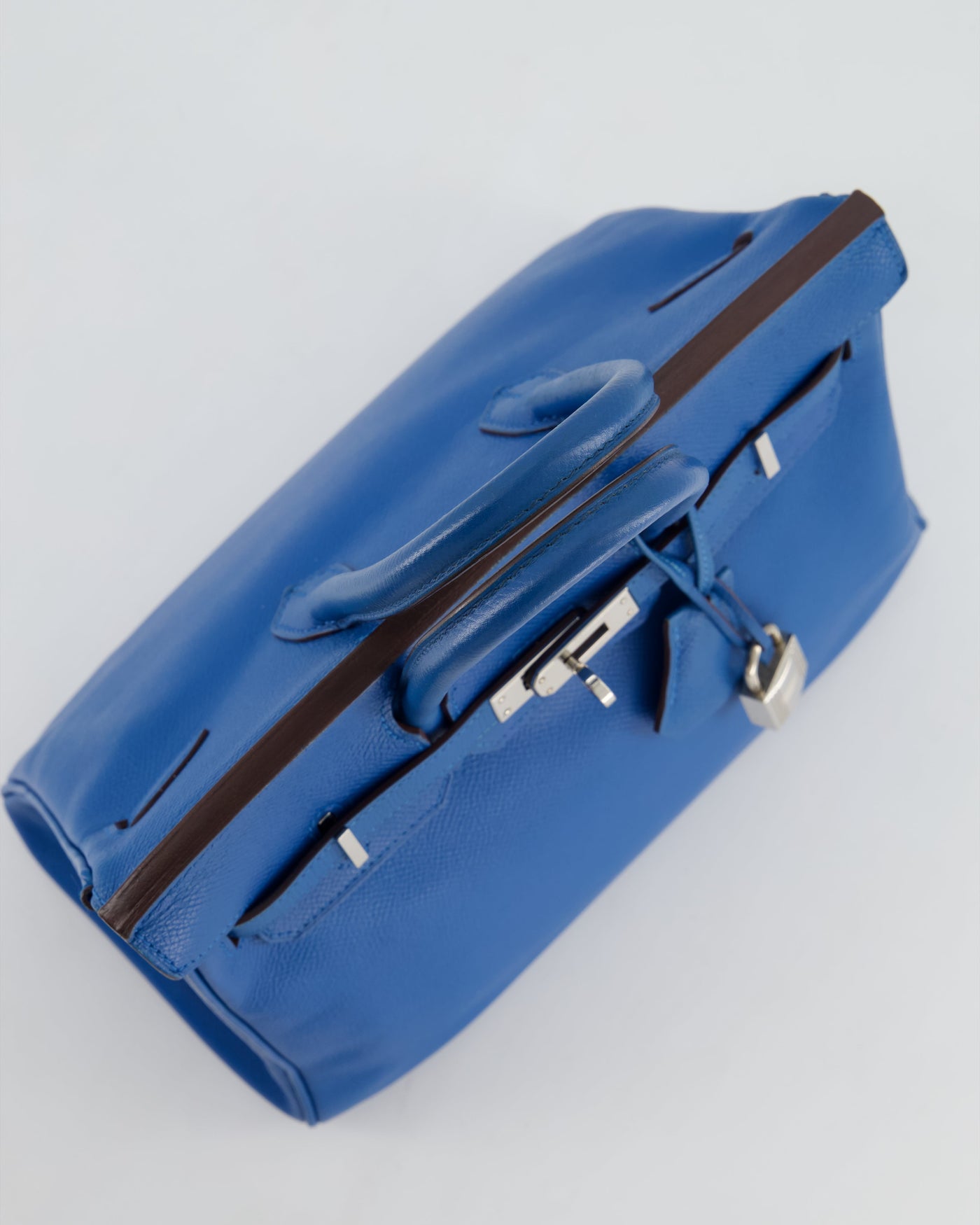 Hermes Birkin 25 Retourne Bag in Bleu De Galice Epsom Leather with Palladium Hardware - Product Image 20