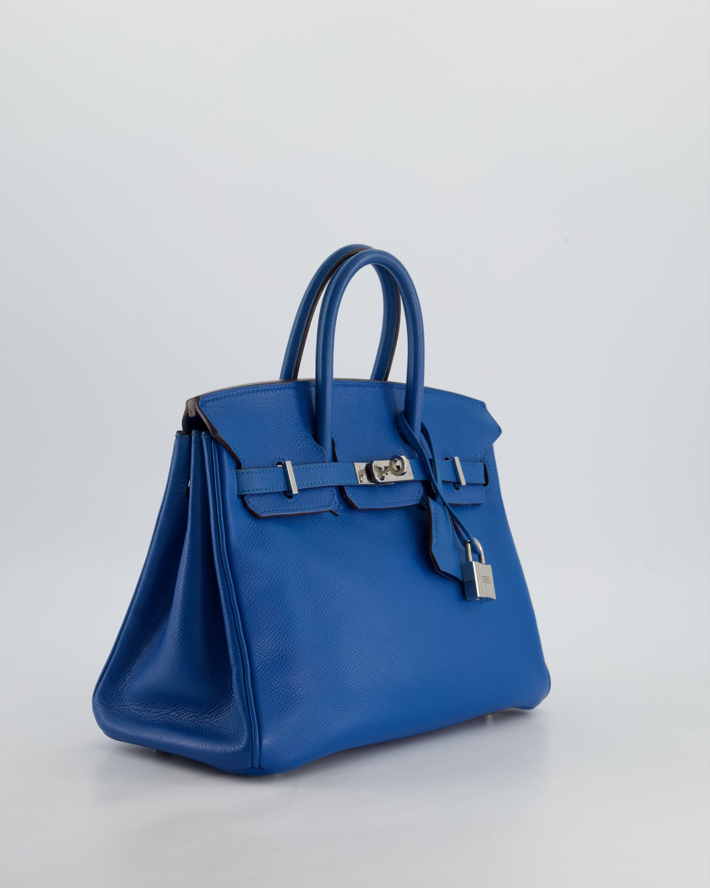 Hermes Birkin 25 Retourne Bag in Bleu De Galice Epsom Leather with Palladium Hardware - Product Image 7