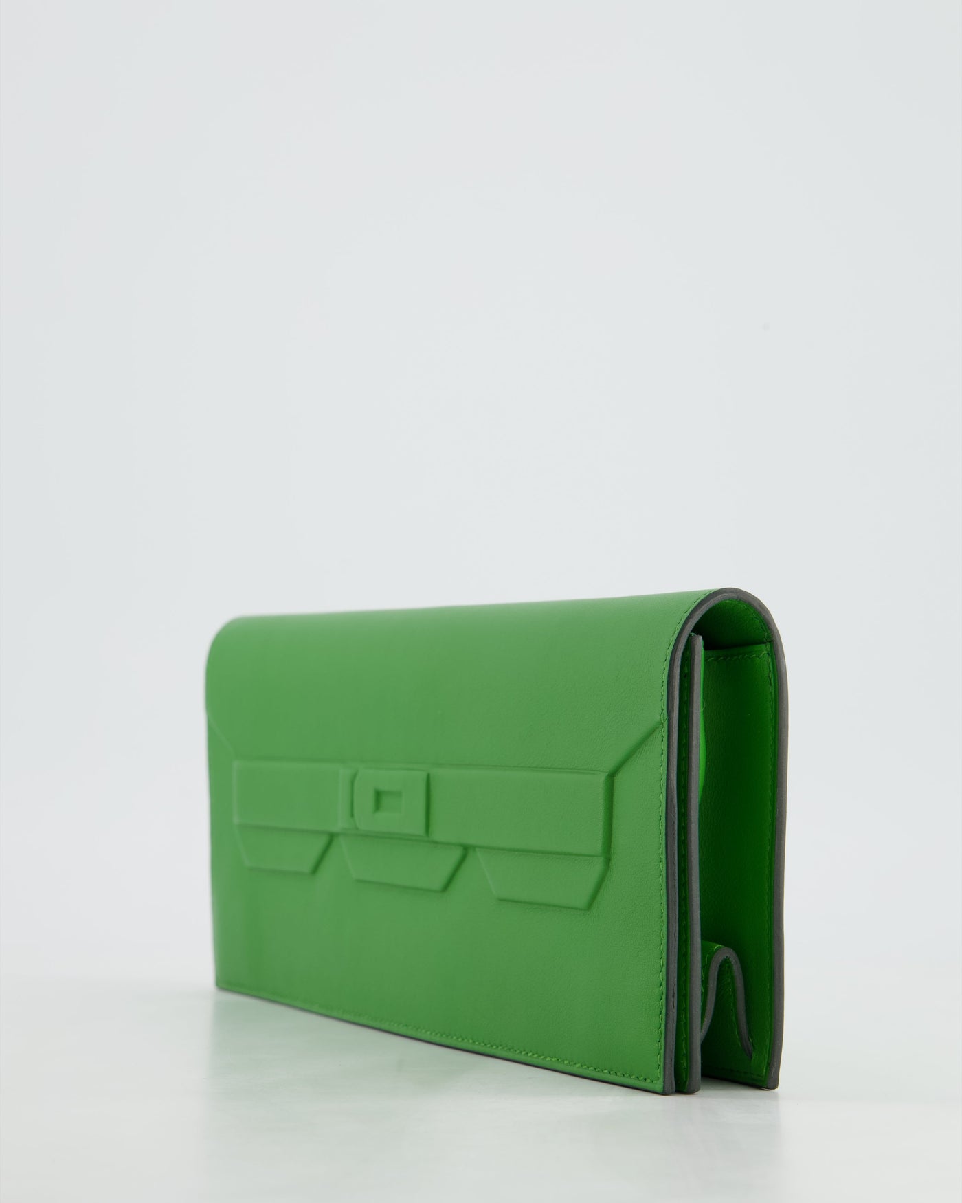 Hermes Birkin Cut Shadow Bag In Vert Yucca Swift Leather - Product Image 13