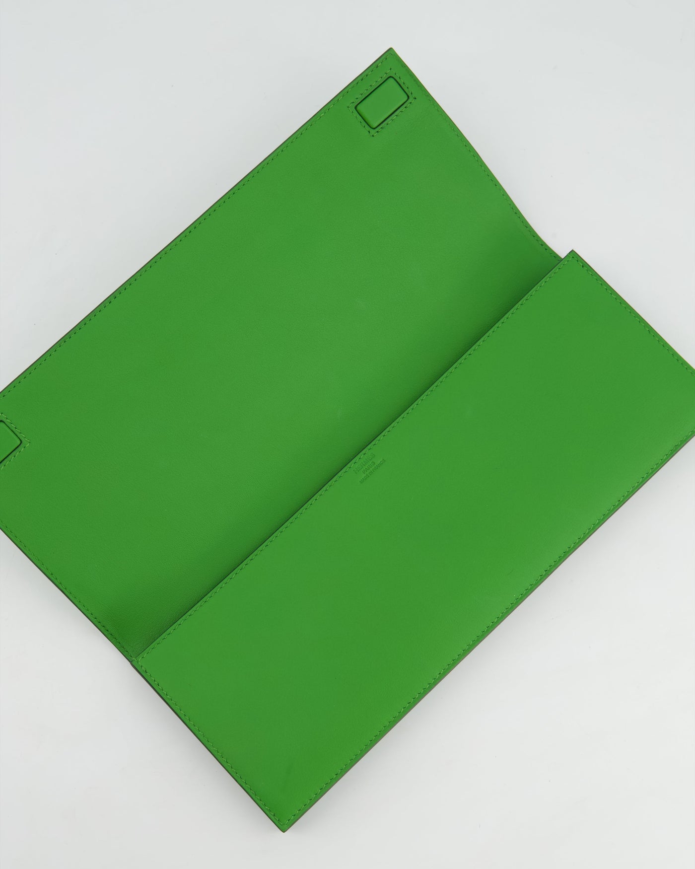 Hermes Birkin Cut Shadow Bag In Vert Yucca Swift Leather - Product Image 18