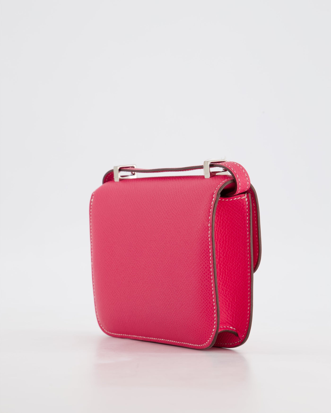 *RARE HOT* Hermes Constance II Micro Bag in Rose Tyrien Epsom Leather with Palladium Hardware - Product Image 9