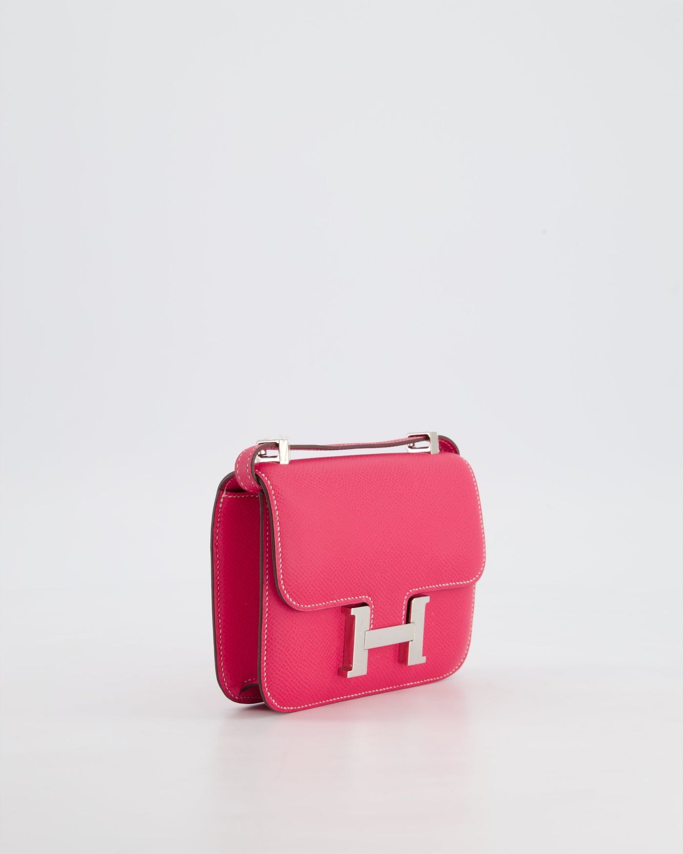 *RARE HOT* Hermes Constance II Micro Bag in Rose Tyrien Epsom Leather with Palladium Hardware - Product Image 14