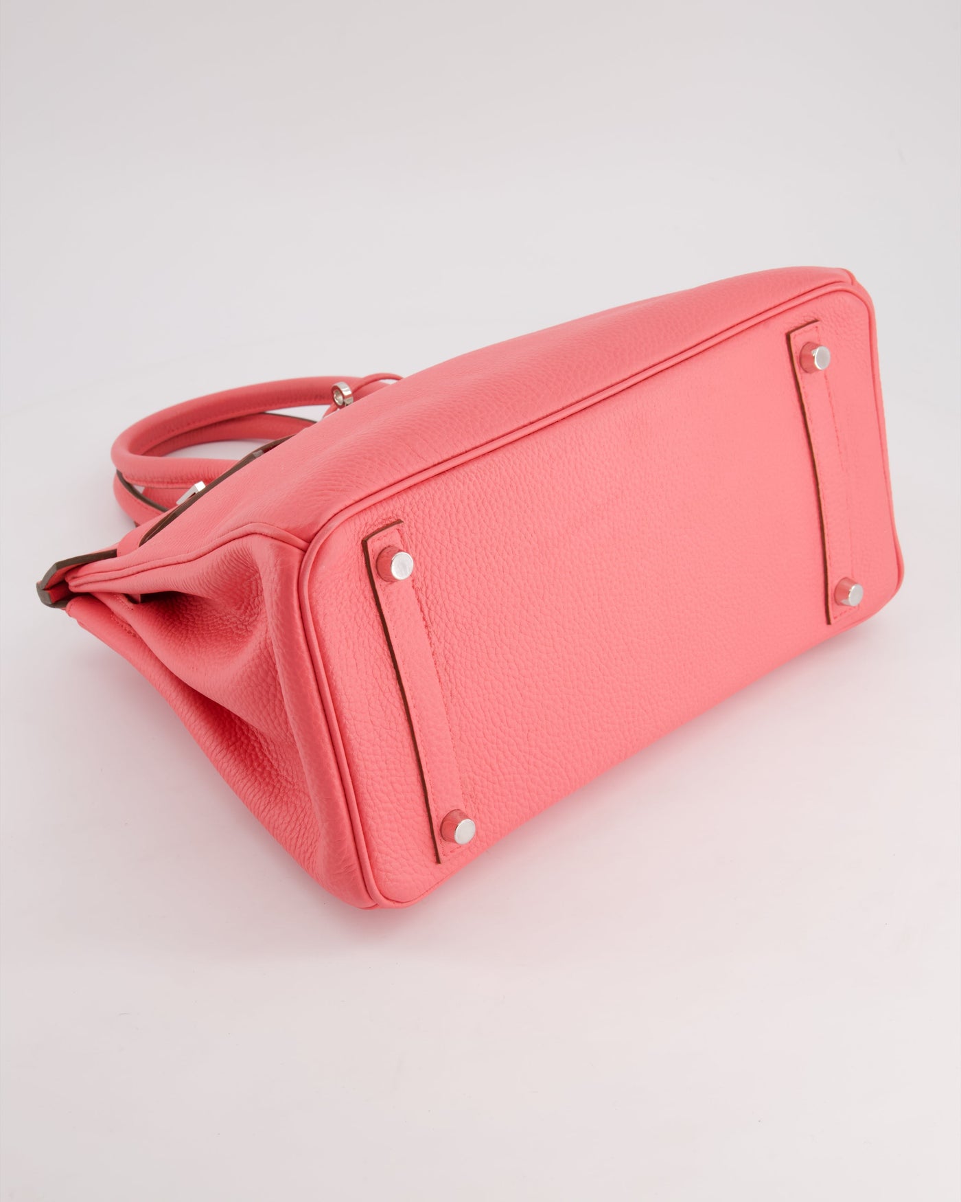 Hermes Birkin 30cm Retourne Bag in Rose Lipstick Togo Leather and Palladium Hardware - Product Image 17