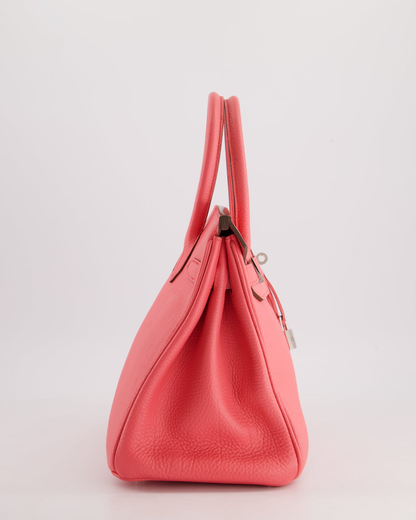 Hermes Birkin 30cm Retourne Bag in Rose Lipstick Togo Leather and Palladium Hardware - Product Image 4