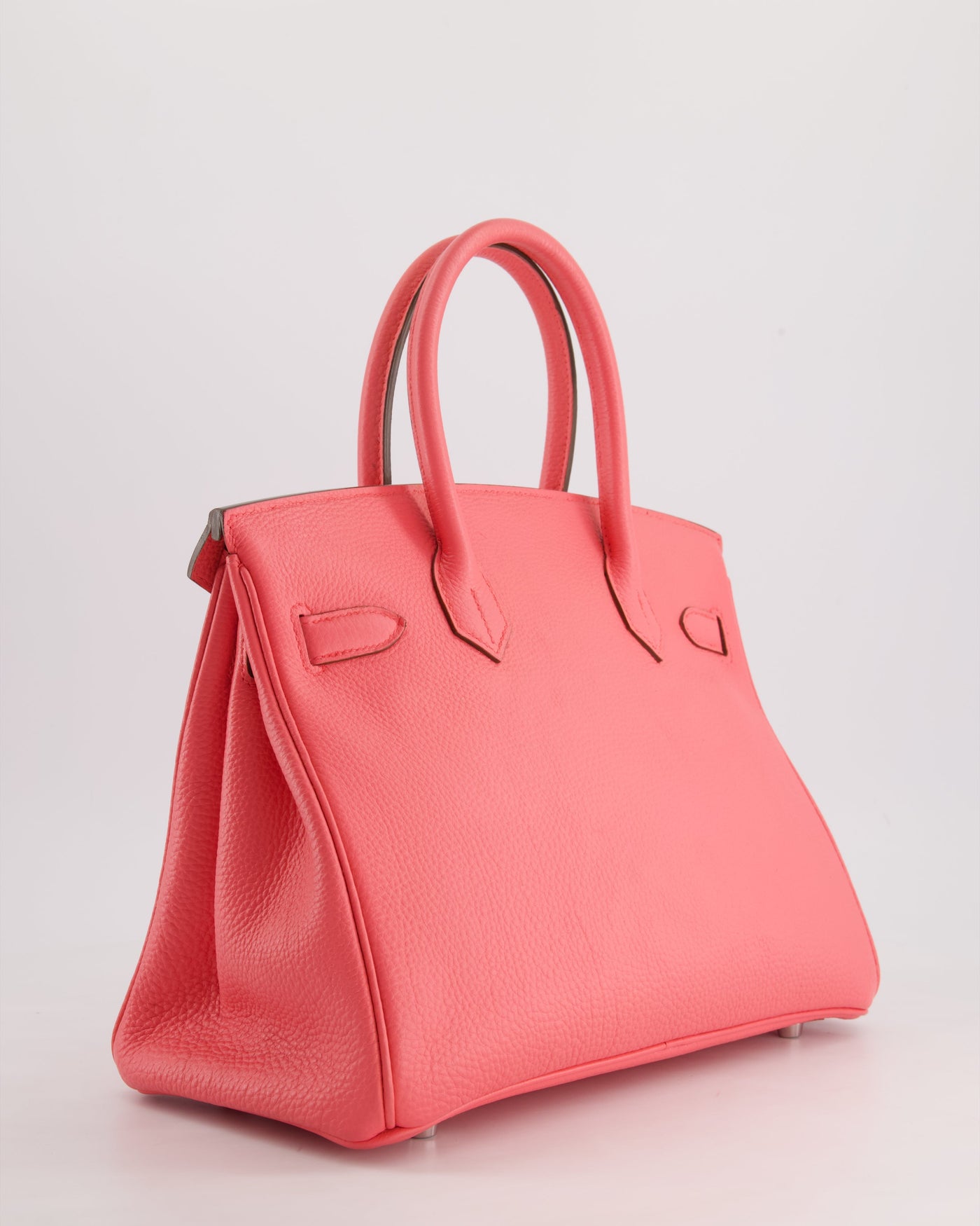 Hermes Birkin 30cm Retourne Bag in Rose Lipstick Togo Leather and Palladium Hardware - Product Image 6