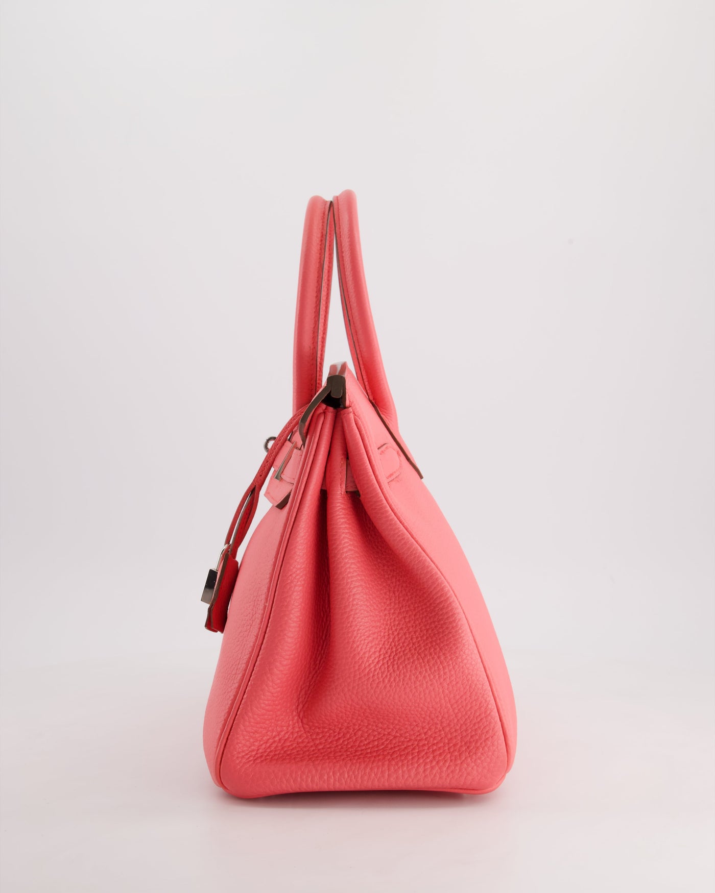 Hermes Birkin 30cm Retourne Bag in Rose Lipstick Togo Leather and Palladium Hardware - Product Image 7