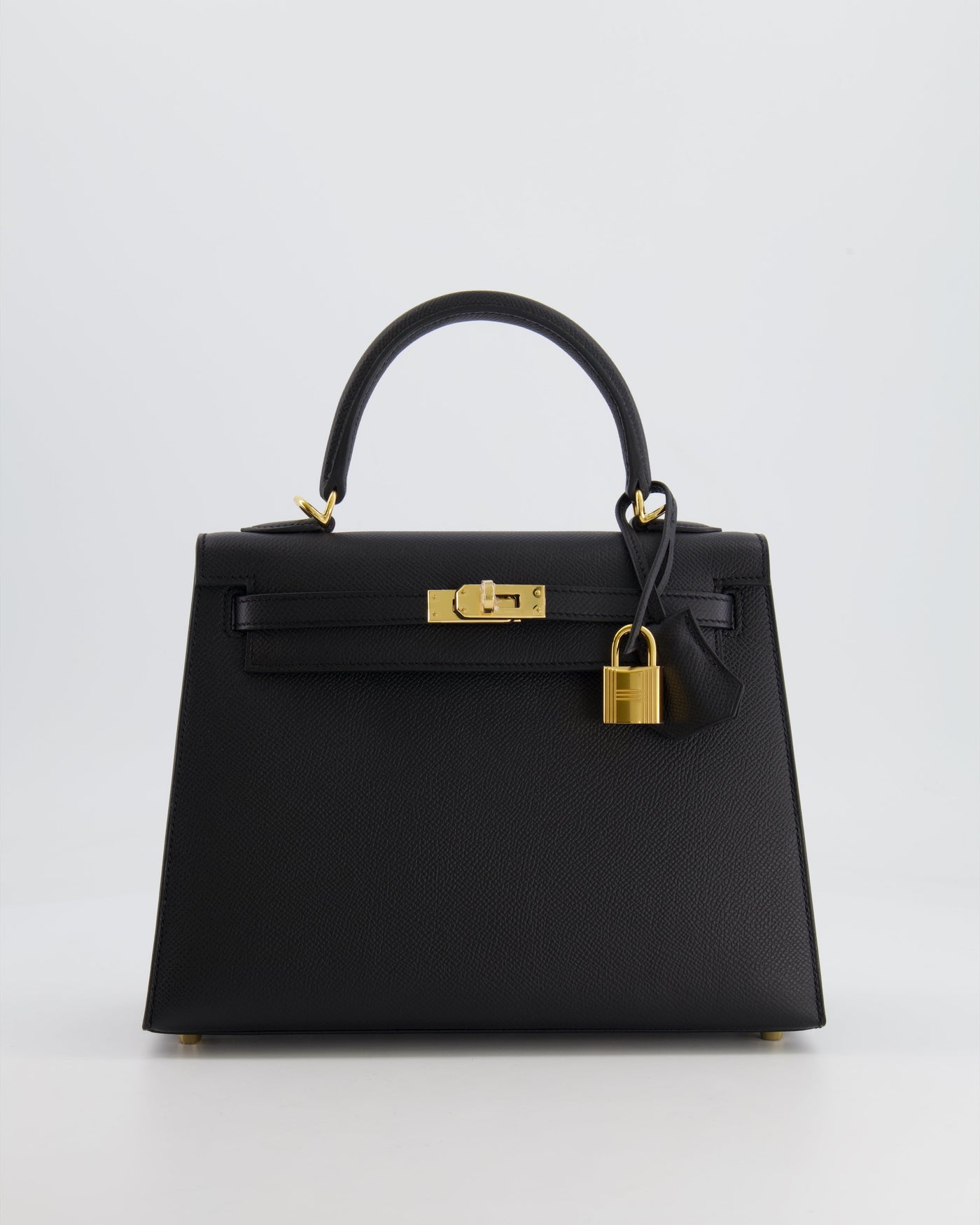 Hermes Kelly 25 Sellier Bag in Noir Epsom Leather with Gold Hardware - Product Image 2