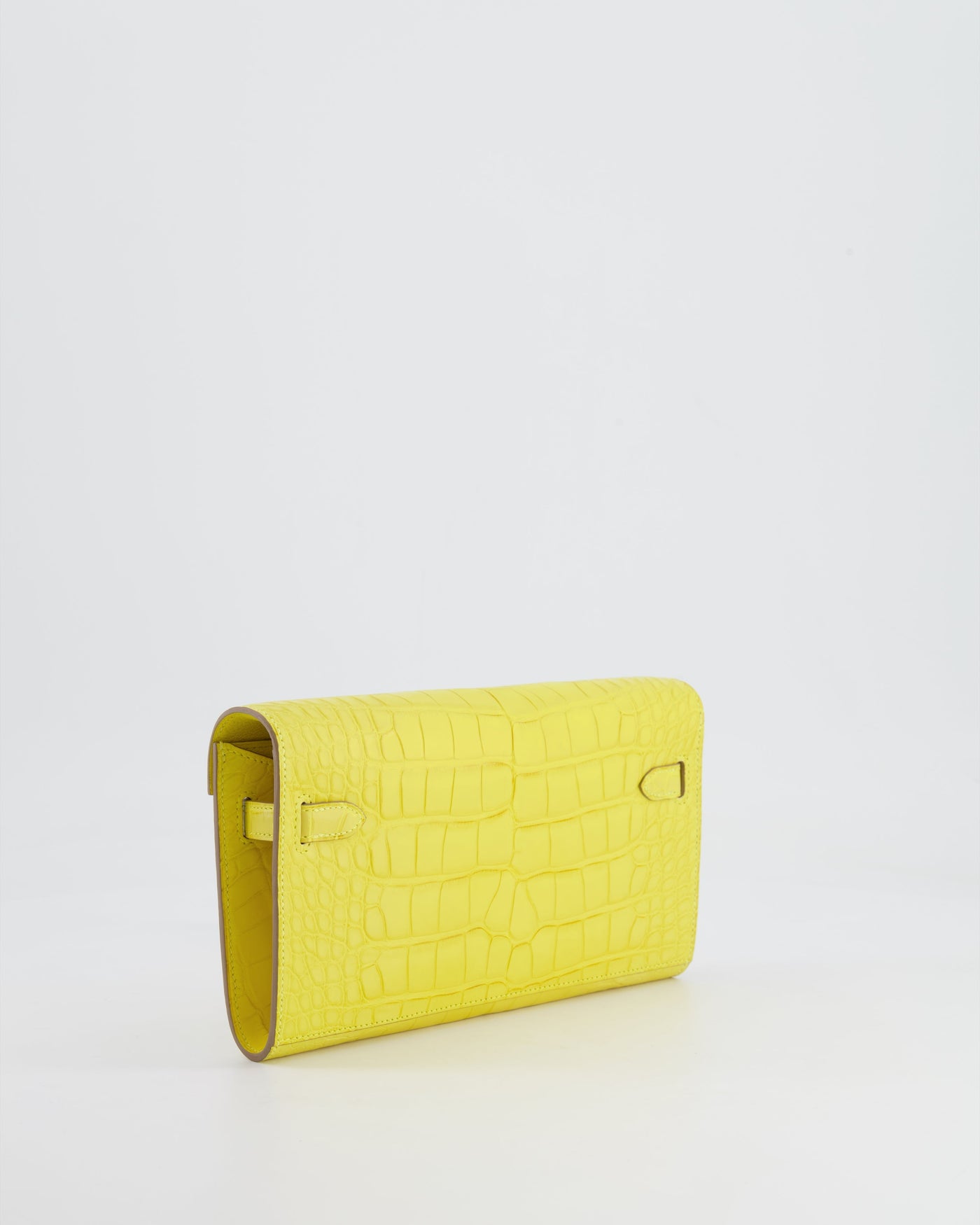 *RARE* Hermes Kelly To Go Bag in Jaune Mimosa Alligator Mississippiensis Leather with Gold Hardware - Product Image 7