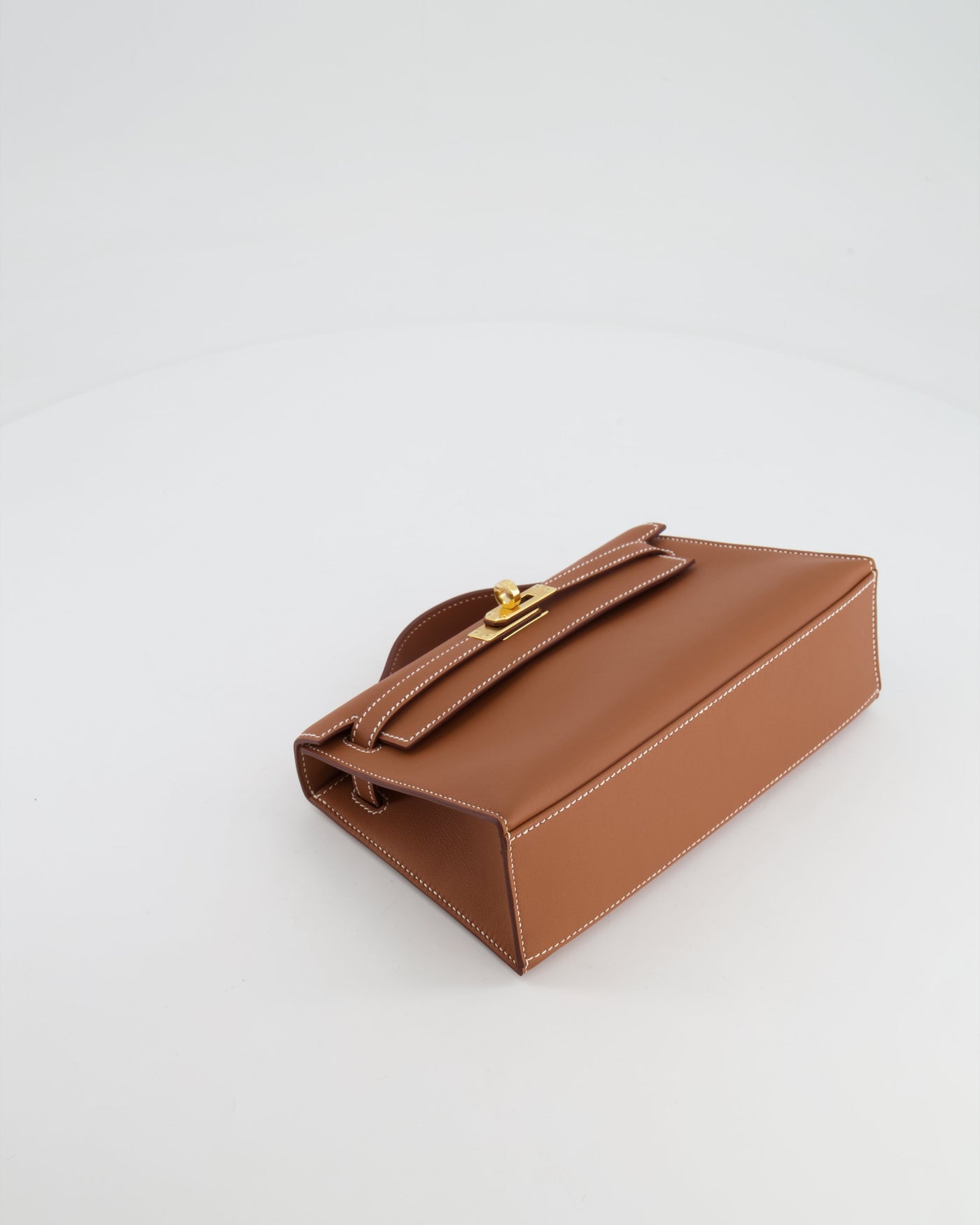 *RARE* Hermes Mini Kelly Pochette Bag in Gold Swift Leather with Gold Hardware - Product Image 19